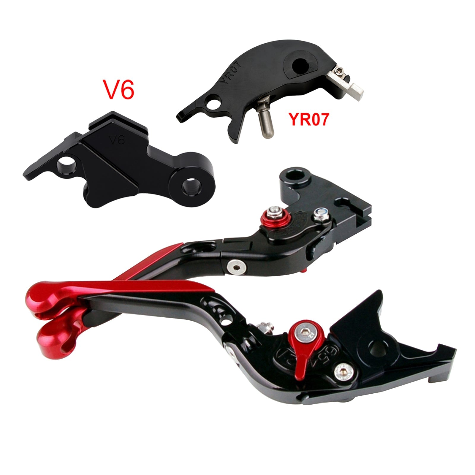Levier de frein et d'embrayage réglable compatible avec YAMAHA XSR900 XSR900GP MT-09 MT-09SP 24-25