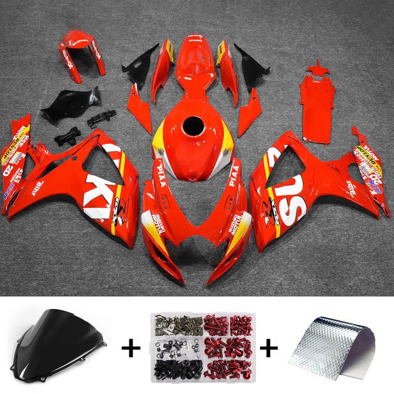 ABS-muovinen ruiskutussuojasarja Suzuki GSXR 600/750 2006-2007 K6