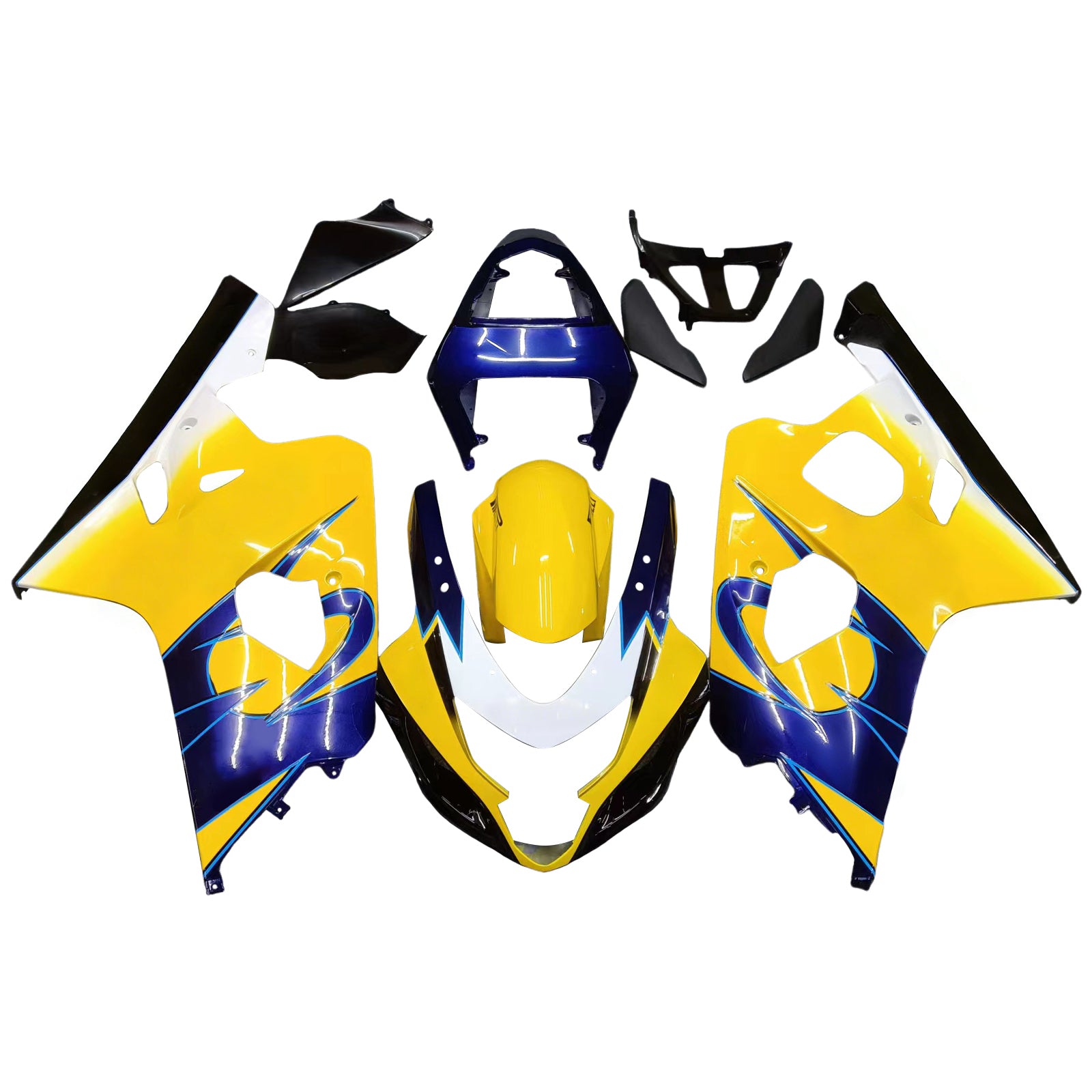 Kit de carénage par injection, carrosserie en plastique ABS, compatible avec Suzuki GSXR 600/750 2004-2005