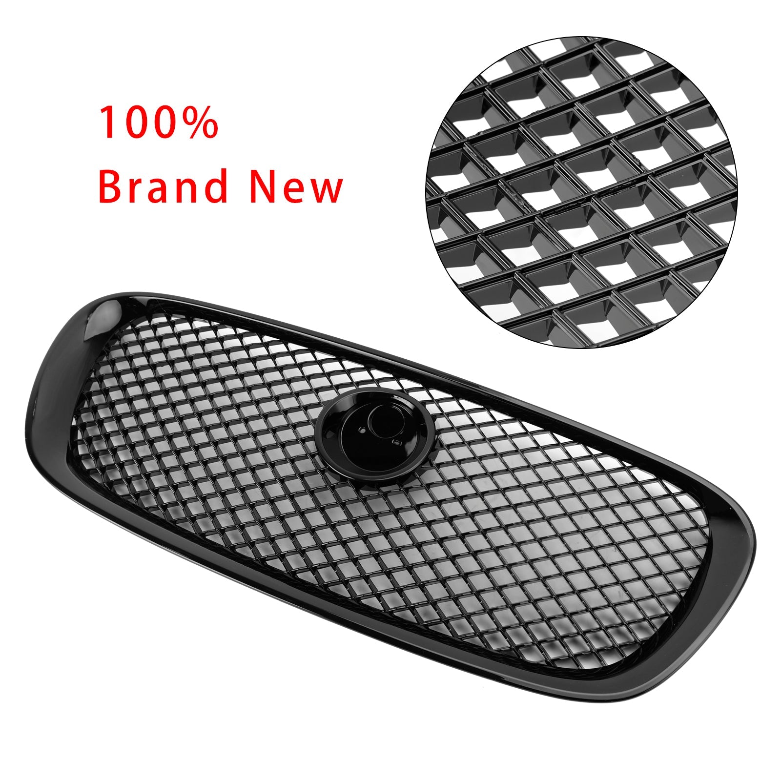 Grille de pare-chocs avant style Jaguar XF XF-R 2008-2011, noir brillant
