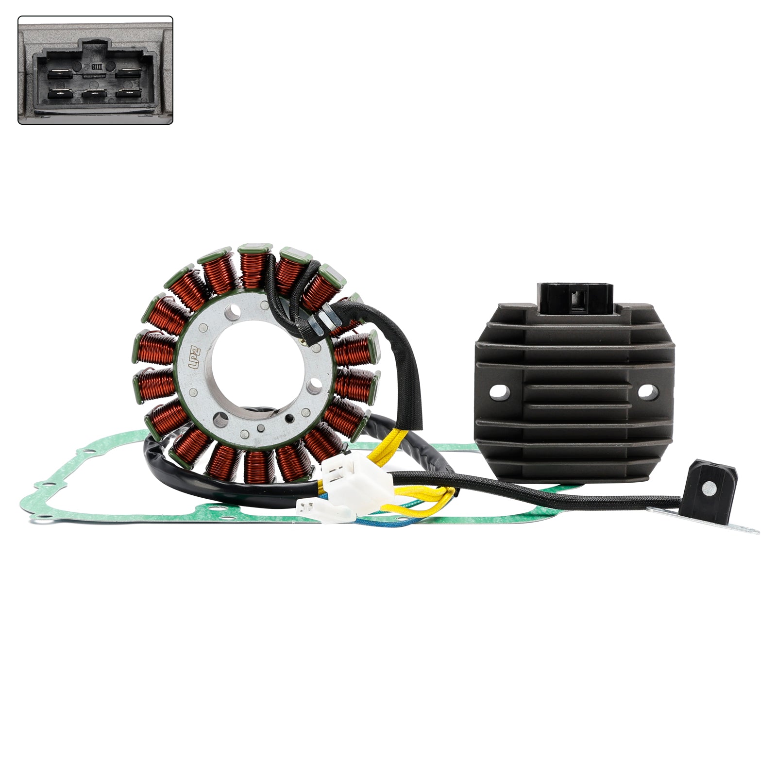 2000-2001 YAMAHA YP250 Skyliner Statore Generatore 5GM-81410-00 TEAL di regolatore di tensione