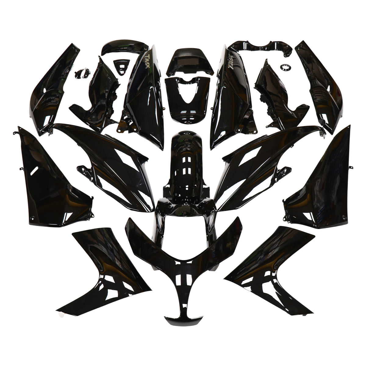 Kit de carénage injection en plastique ABS adapté pour Yamaha T-Max XP500 2008-2012.