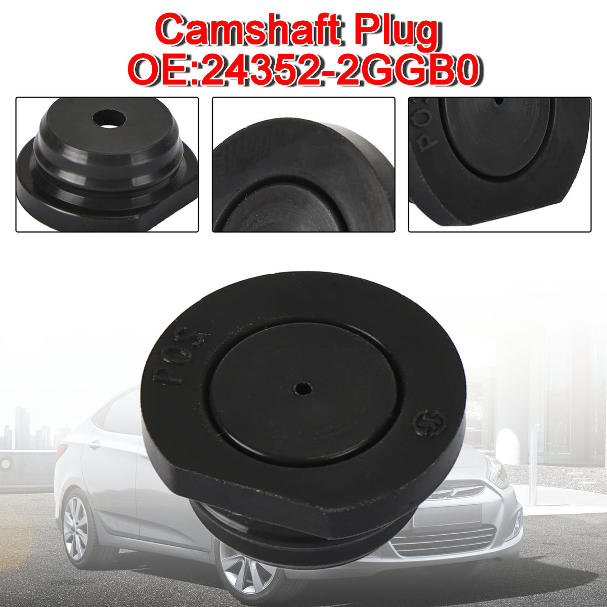24352-2GGB0 24352-2GGA0 Nowa pokrywa wałka rozrządu dla Kia dla Hyundai Black