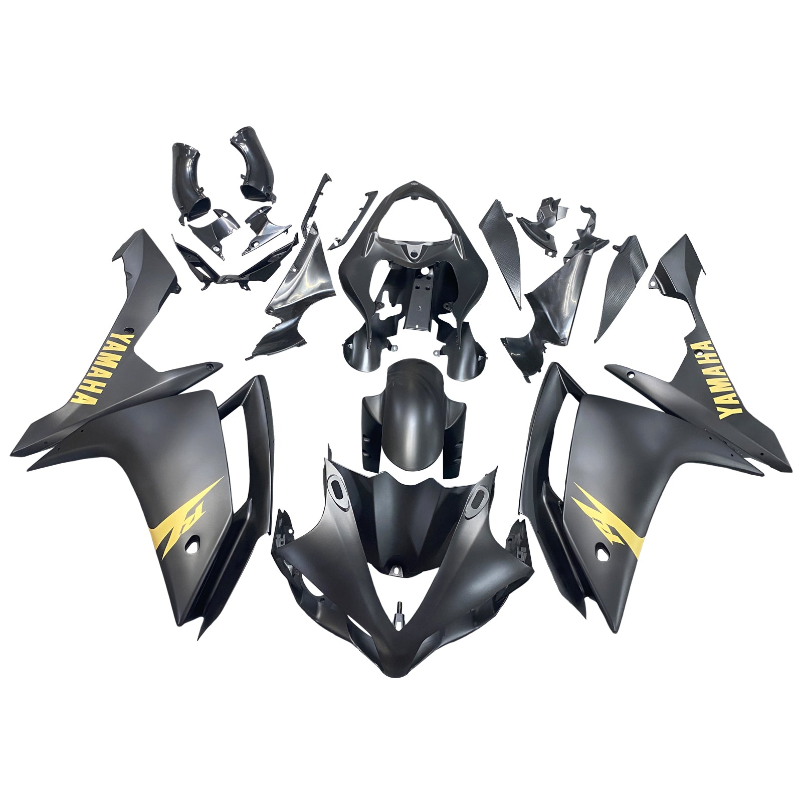 Owiewka Amotopart 2007-2008 Yamaha YZF-R1 Matowa czarno-złota R1 Generic