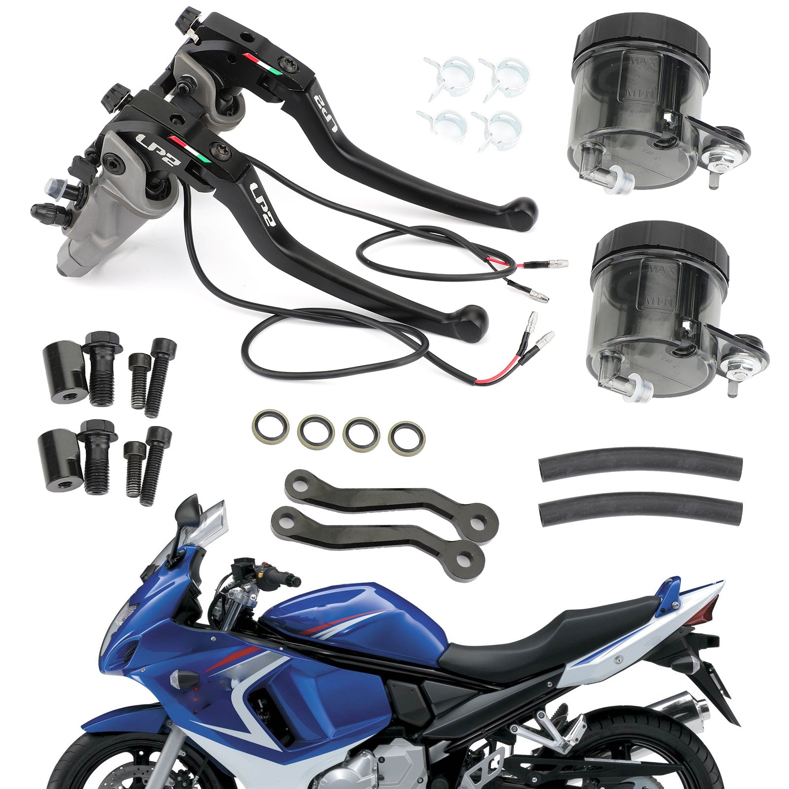 1 par de cilindros maestros de freno para Kawasaki ZX7R ZX9 ZX11 ZX1100 ZX14R ZZR1400