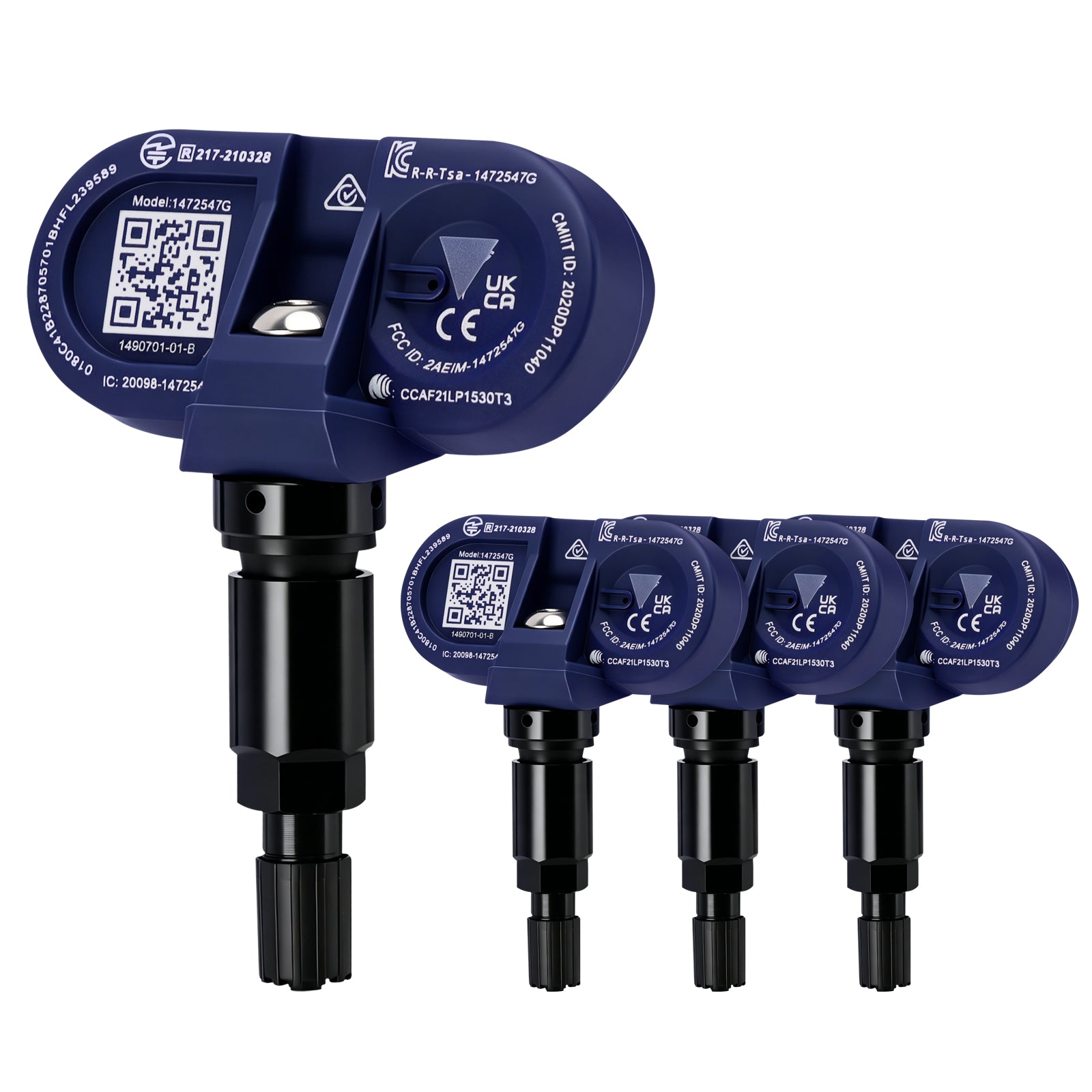 TPMS Bluetooth 4-delige bandendruksensor voor TesLA Model 3/S/X/Y 2021-2024