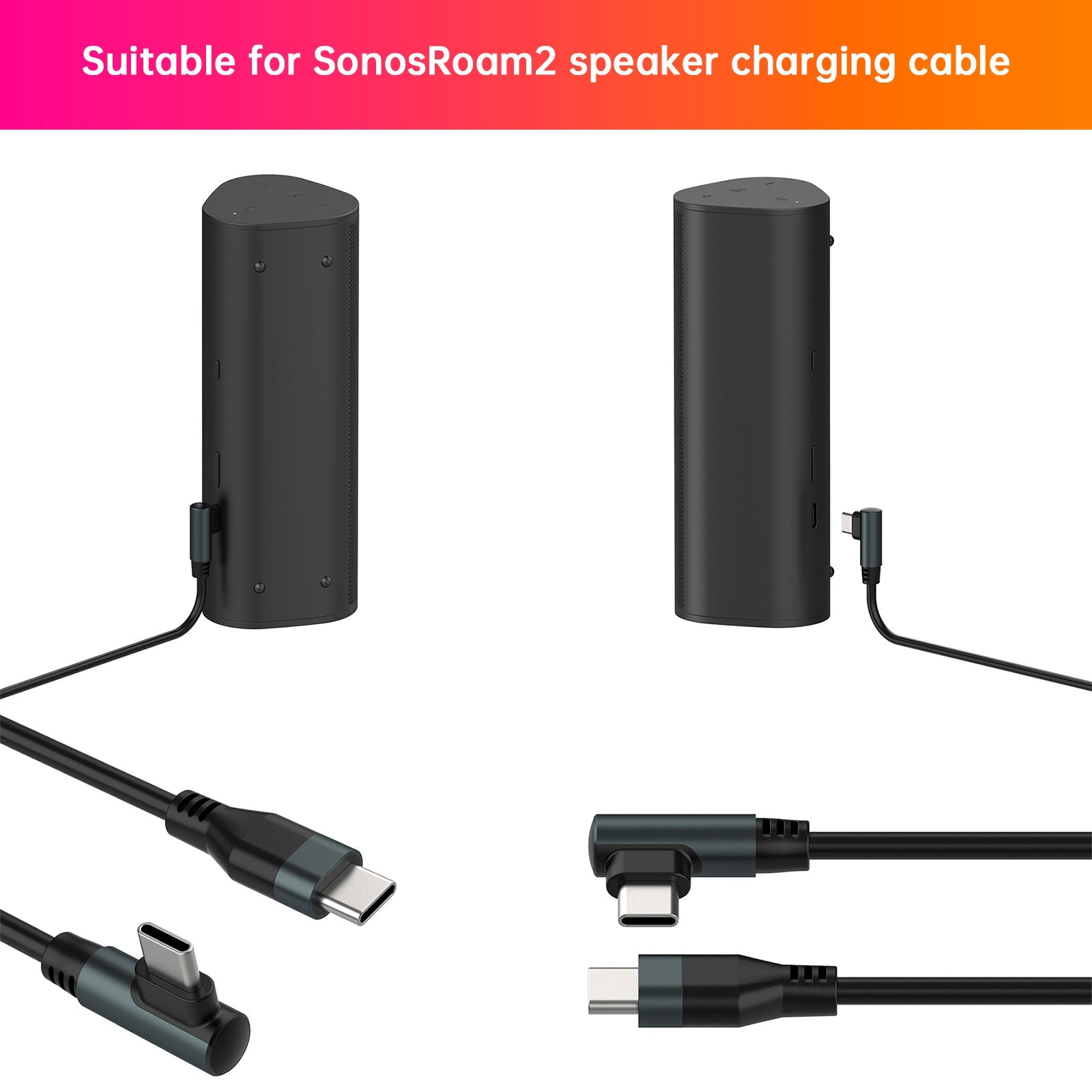 Câble de charge de remplacement de haute qualité pour enceinte Sonos Roam 2