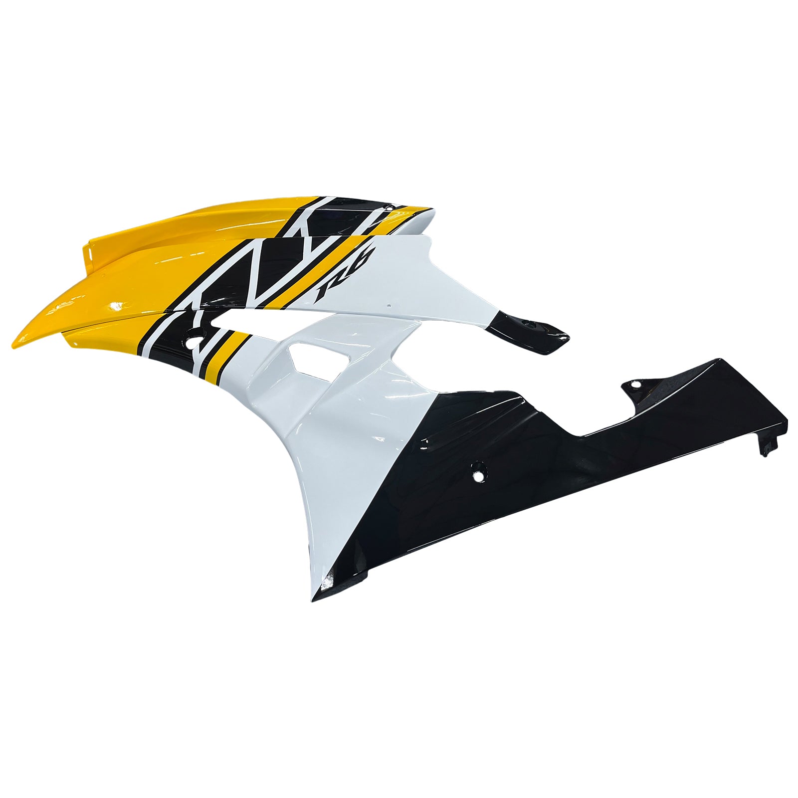 Fairing Yellow White Injection Plastic Kit Fit For YAMAHA YZF-R6 2006 2007