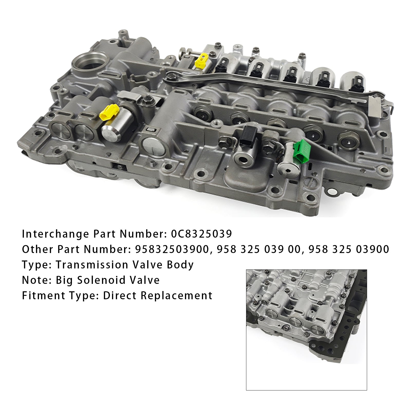 Mechatroniczny korpus zaworu 0C8325039 - Kompatybilny z VW Touareg 2011, 2012, 2013, 2014, 2015, 2016, 2017, 2018 - Regenerowany