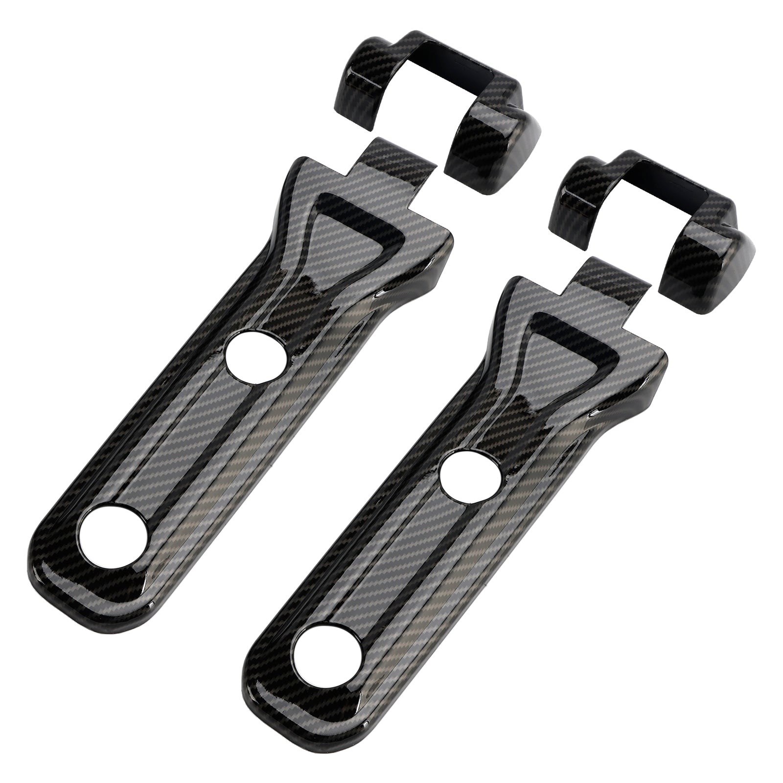 Garniture de charnière de hayon en fibre de carbone pour Jeep Wrangler JL (2018-2024)