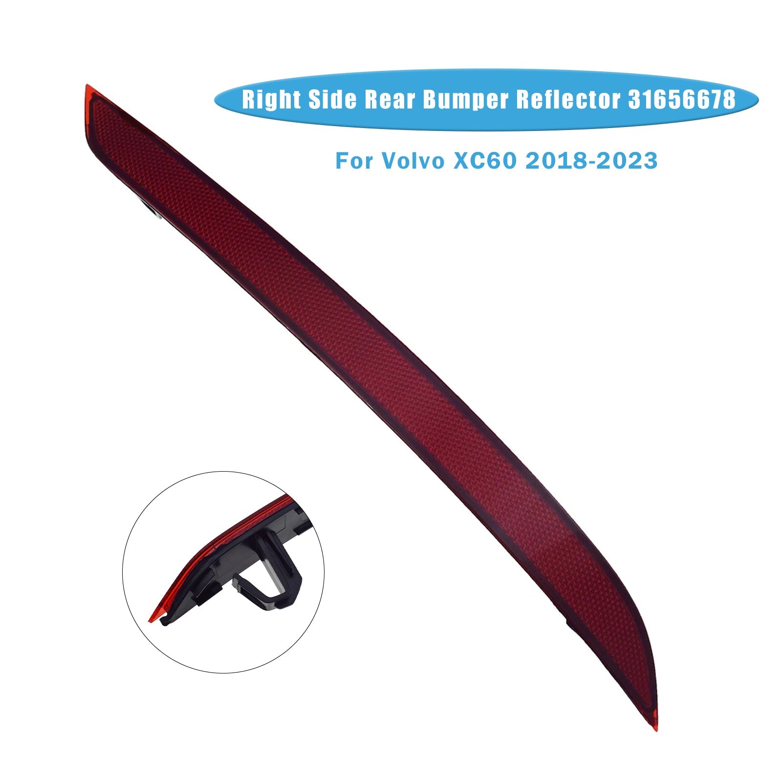 Desni zadnji odsevnik odbijača za Volvo XC60 (2018-2023), kataloška številka 31656678