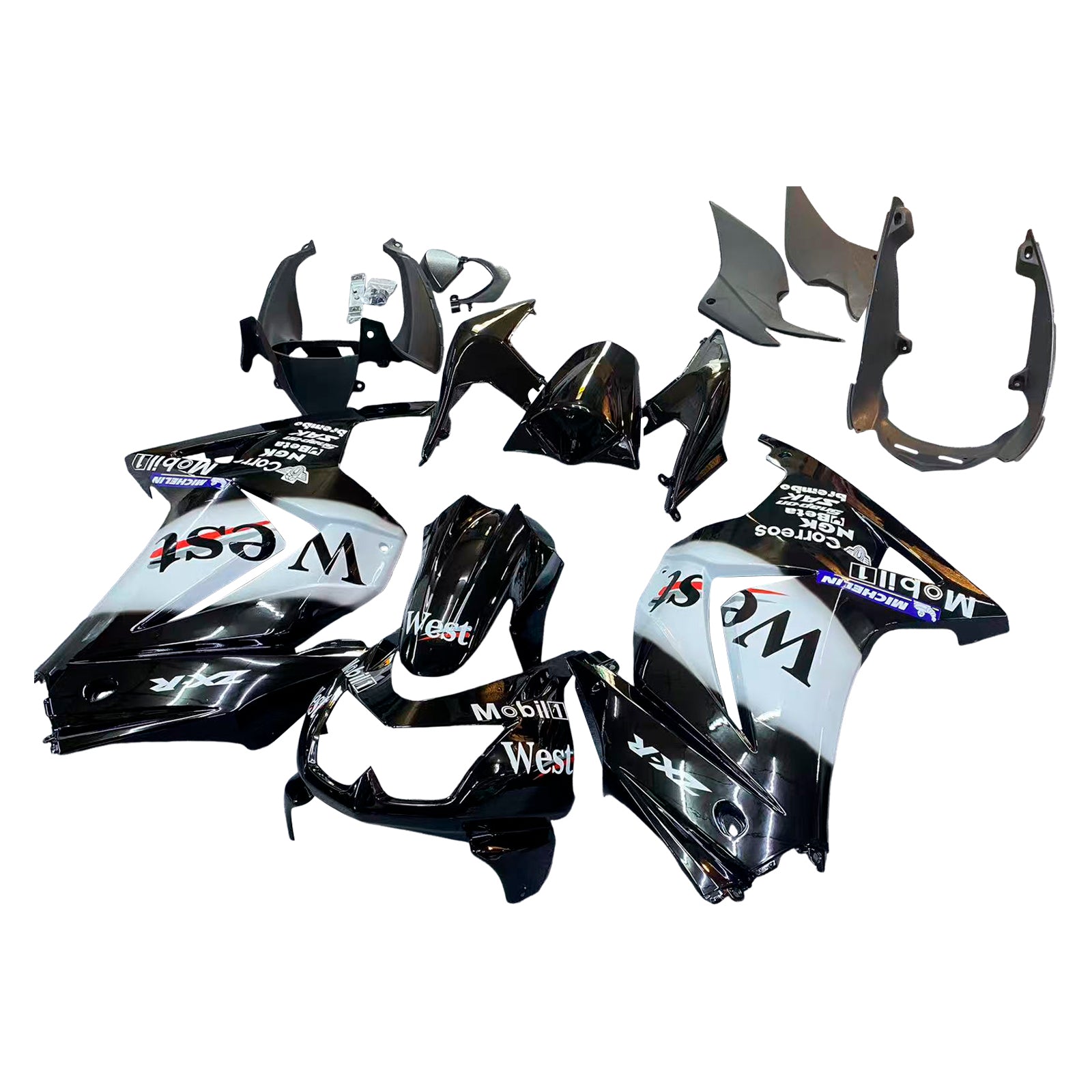 ABS plastični komplet za Kawasaki EX250 Ninja250R 2008-2012