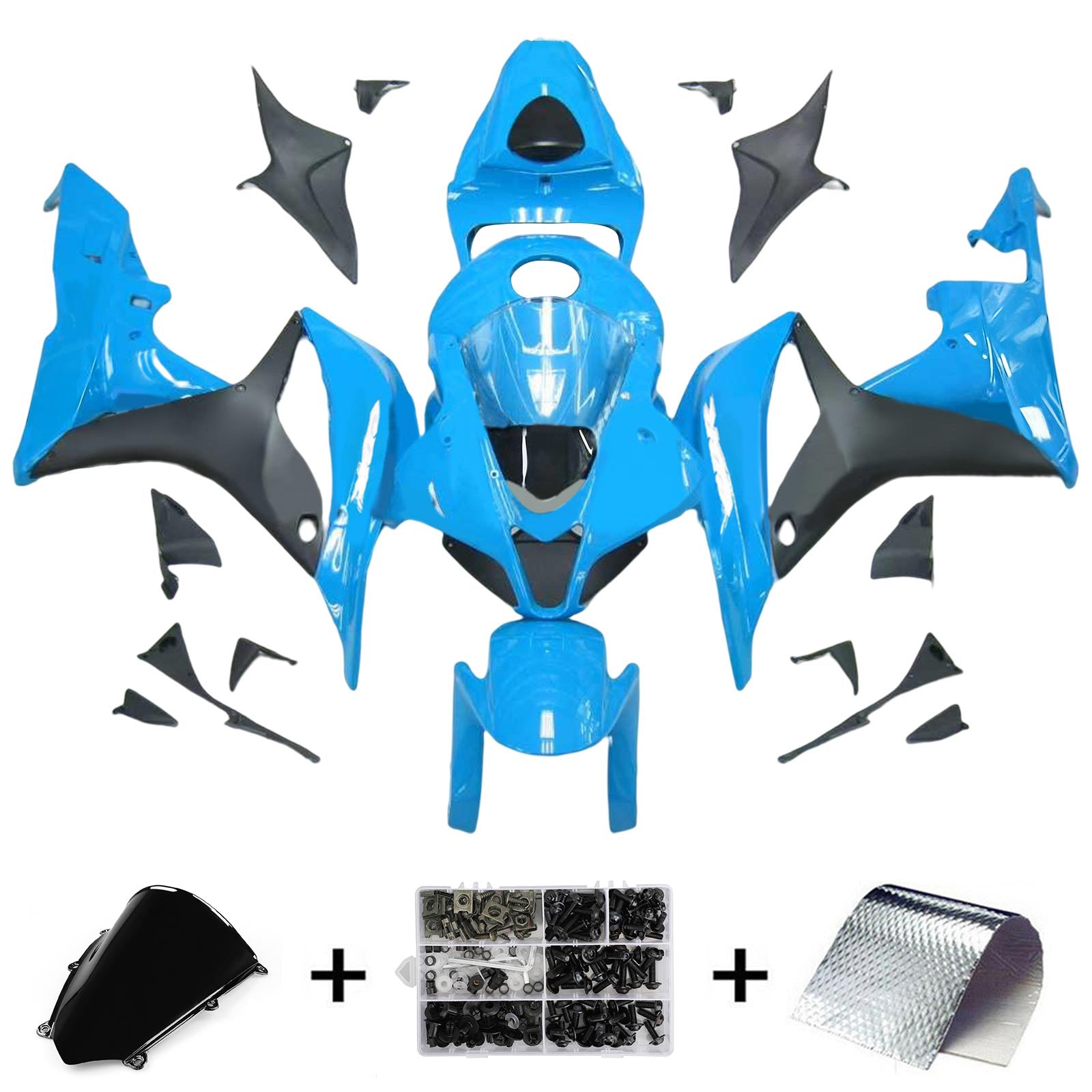 Kit de carénage par injection, carrosserie en plastique ABS pour Honda CBR600RR 2007-2008 F5