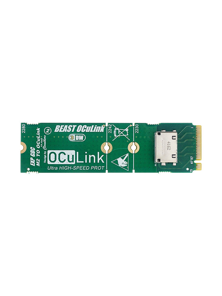 Carte adaptateur M.2 vers OCuLink Carte de conversion d'interface M.2 M KEY vers OCULINK