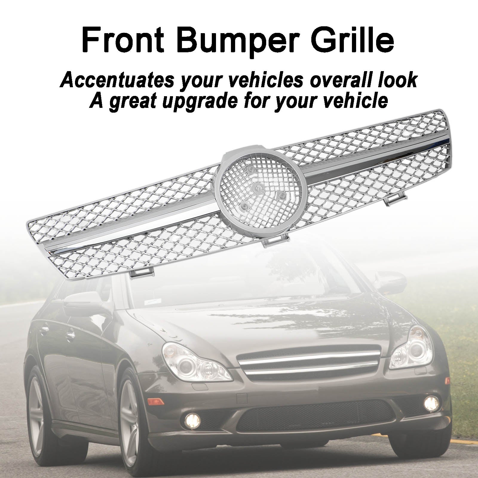 Front Bumper Grill Grille Fit Mercedes Benz W219 CLS350 CLS500 CLS550 2005-2008