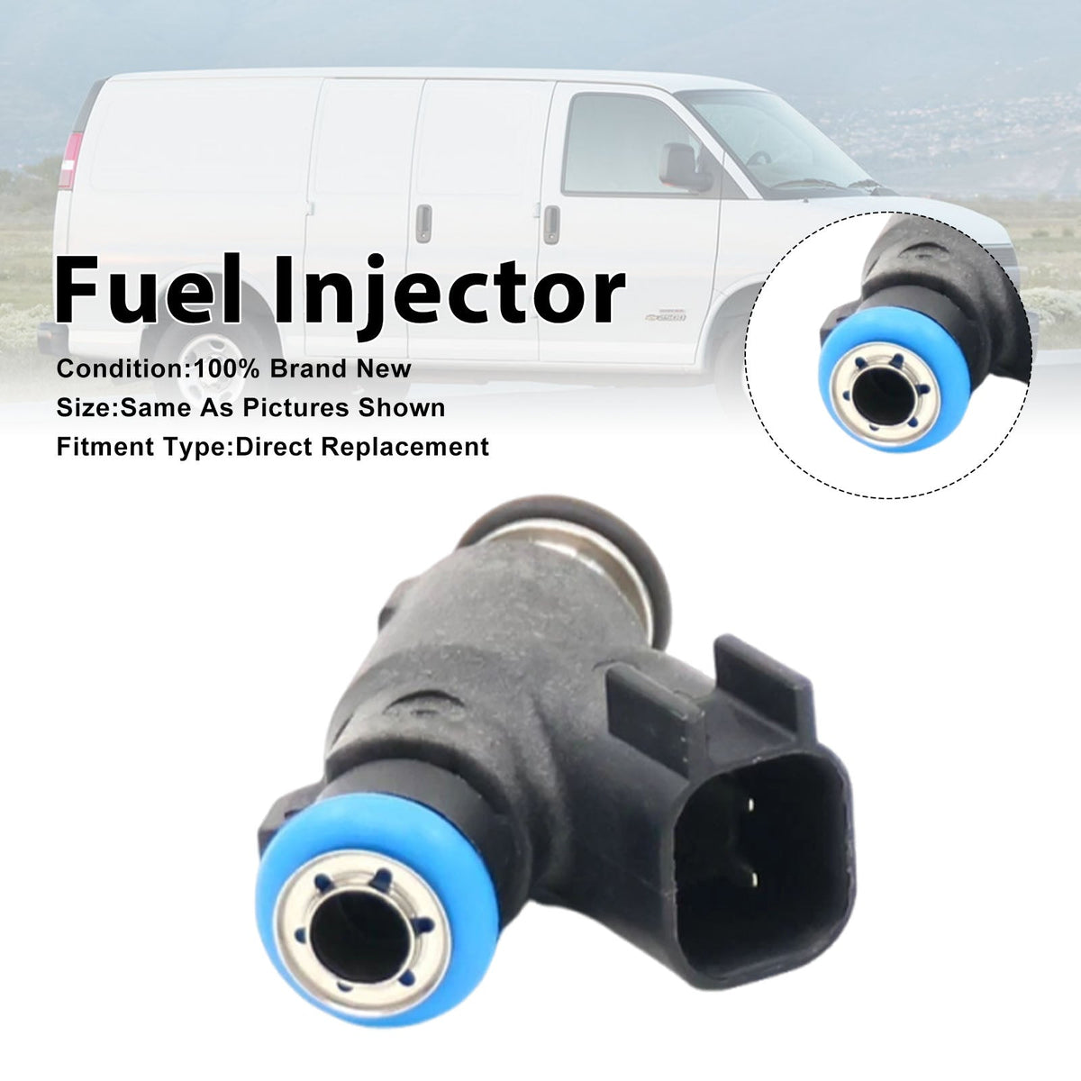 1 injecteur de carburant pour fourgonnette Chevrolet Express 2500/3500 (2010-2020) - Référence : 12613412