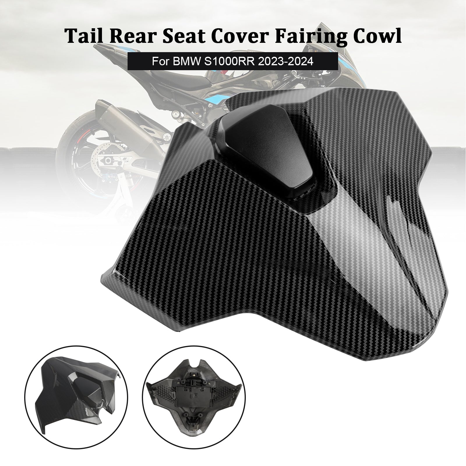 Capot de carénage de couverture de siège arrière de queue pour BMW S1000RR 2023-2024