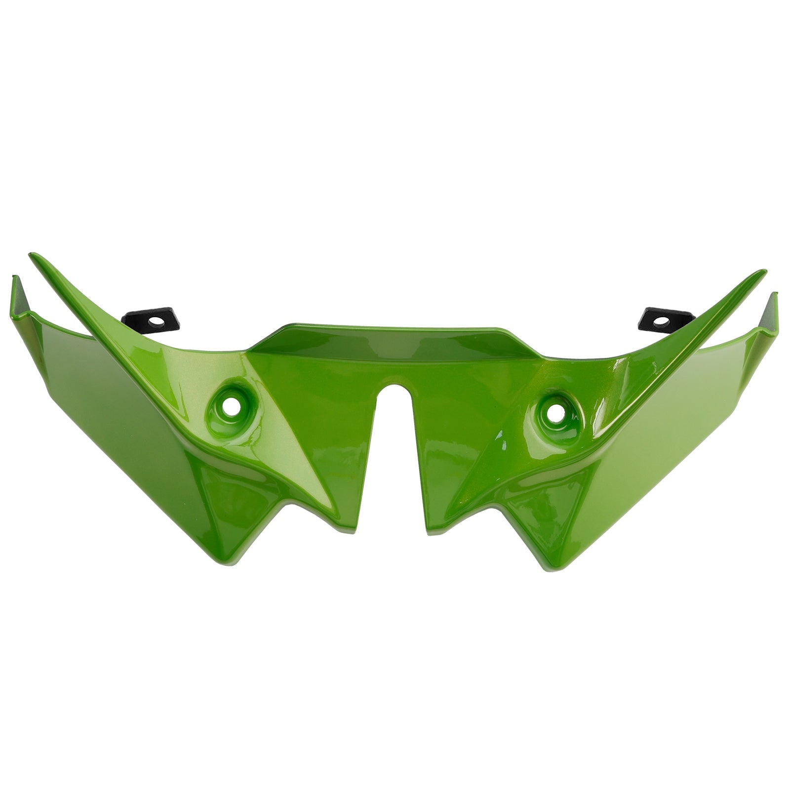 Kawasaki Z650 2021-2024, vaaleanvihreä, etupoilerin reilun jatke Kawasaki Z650