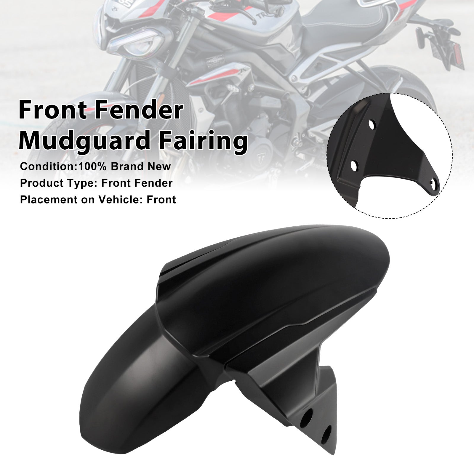 Garde-boue avant et carénage pour Street Triple 765 R RS (2020-2025)