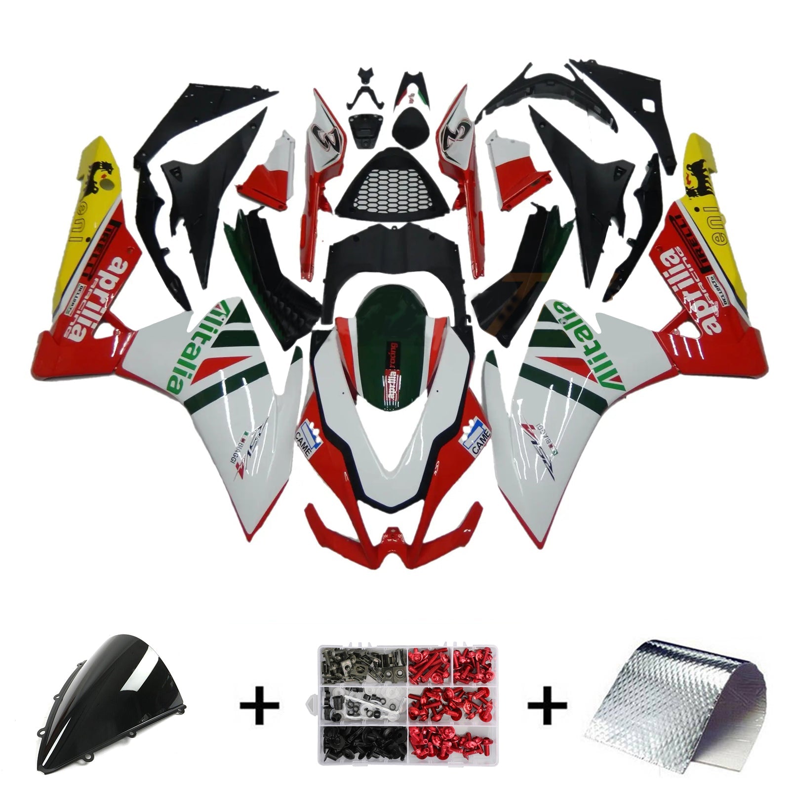 Amotopart Aprilia RSV4 1000 2009-2015 Kit de carenado de carrocería de plástico ABS