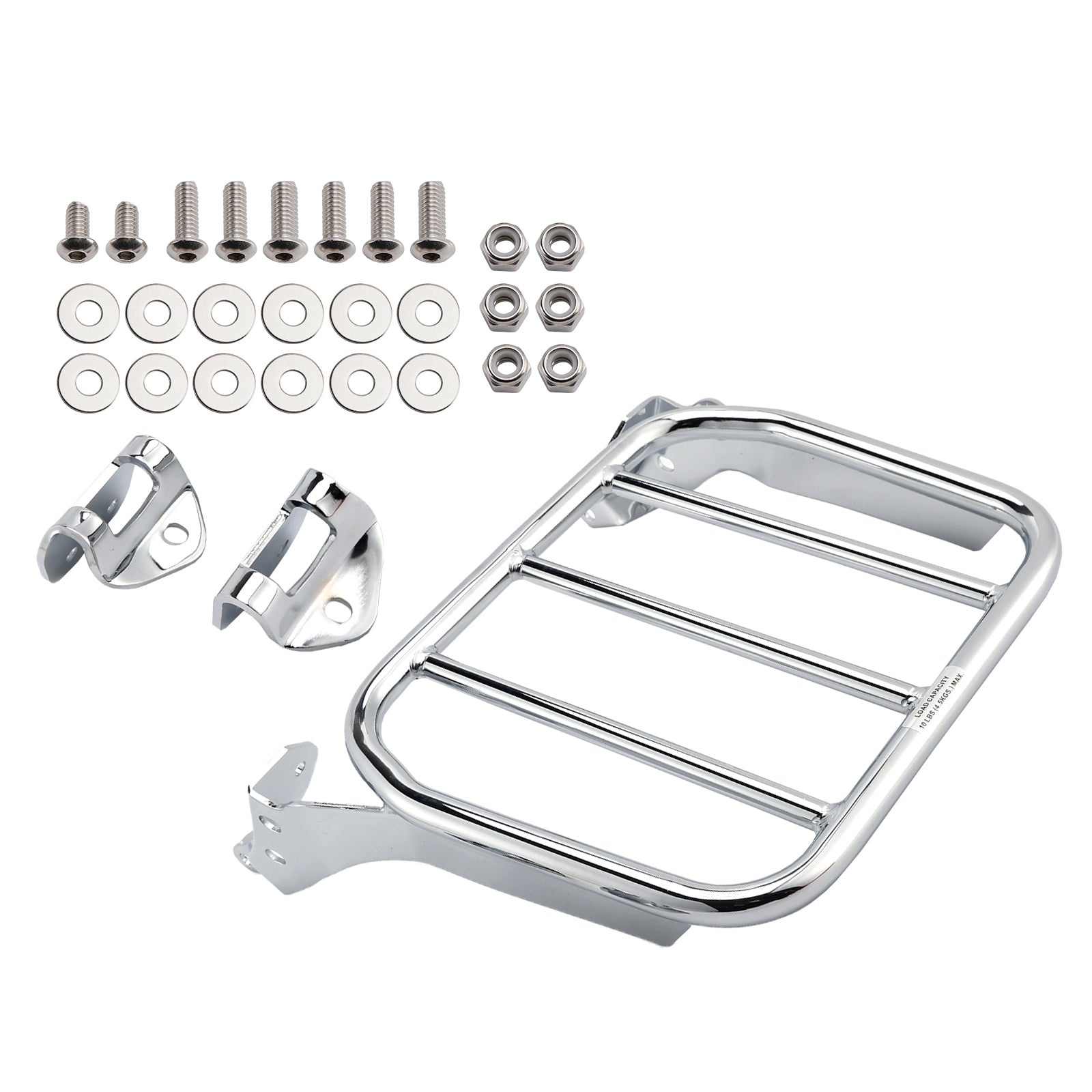 Porte-bagages chromé Sissybar pour modèles Softail FLSB FXFB FXFBS FXLR FXLRS 18-25