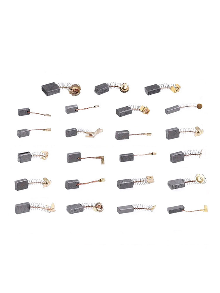 Lot de 46 balais de charbon pour moteur électrique, 23 tailles, pièce de rechange pour réparation d'outils électriques