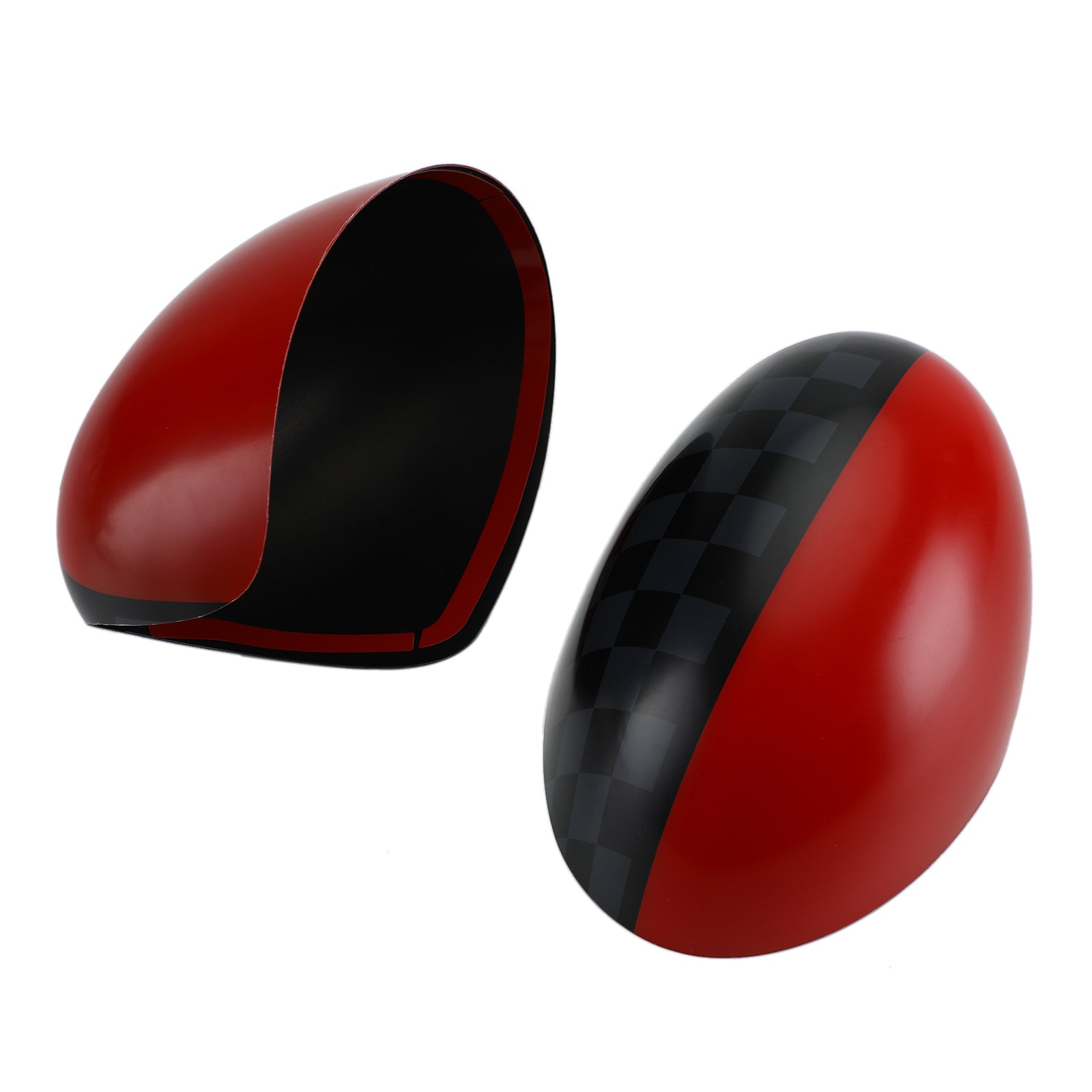 L&H Cubiertas para espejos retrovisores laterales compatibles con MINI Cooper R55 R56 R57 R58 R60 R61 con espejo retrovisor eléctrico plegable
