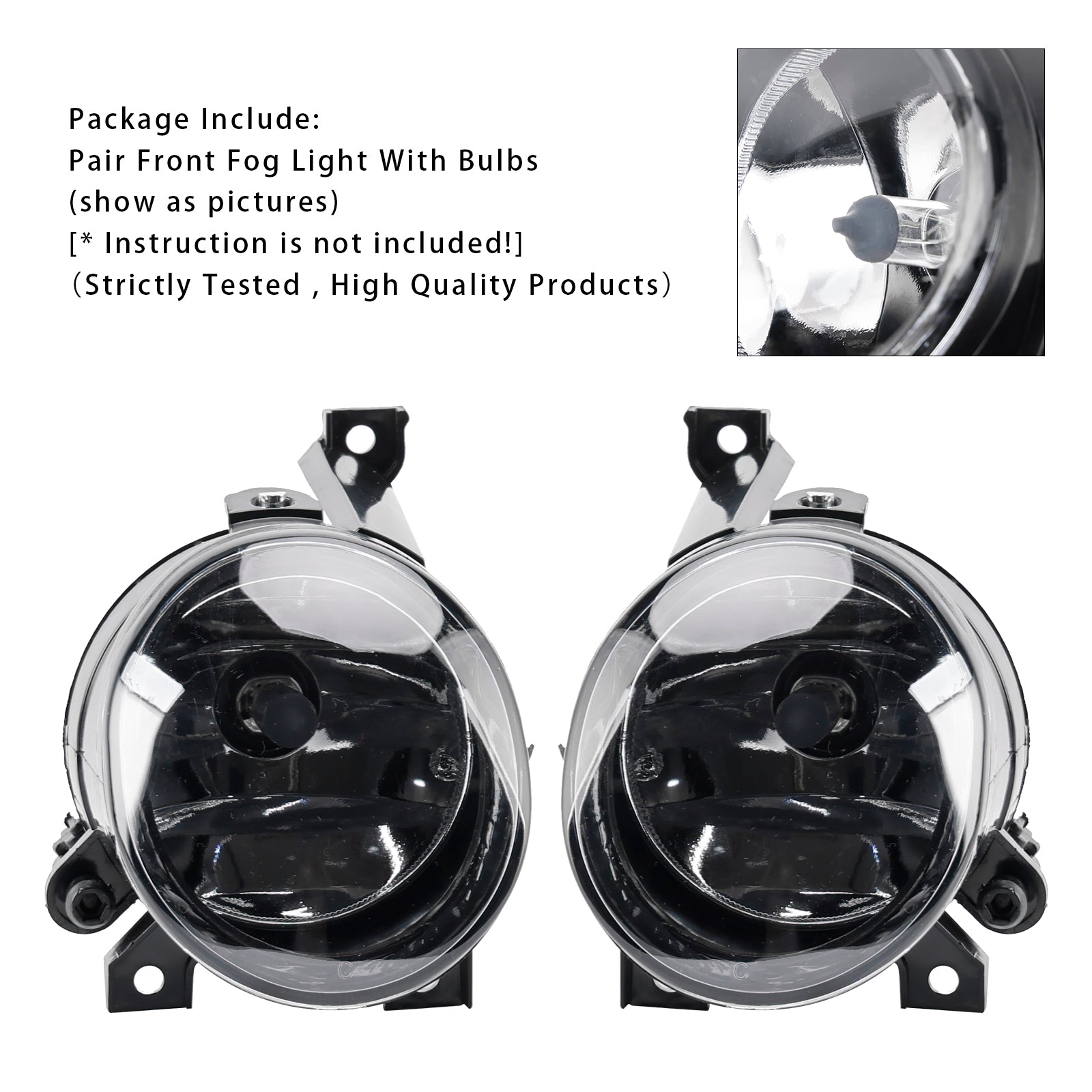 Par de luces antiniebla delantera antes de Volkswagen Caddy 2004-2011 y Touran 2003-2008