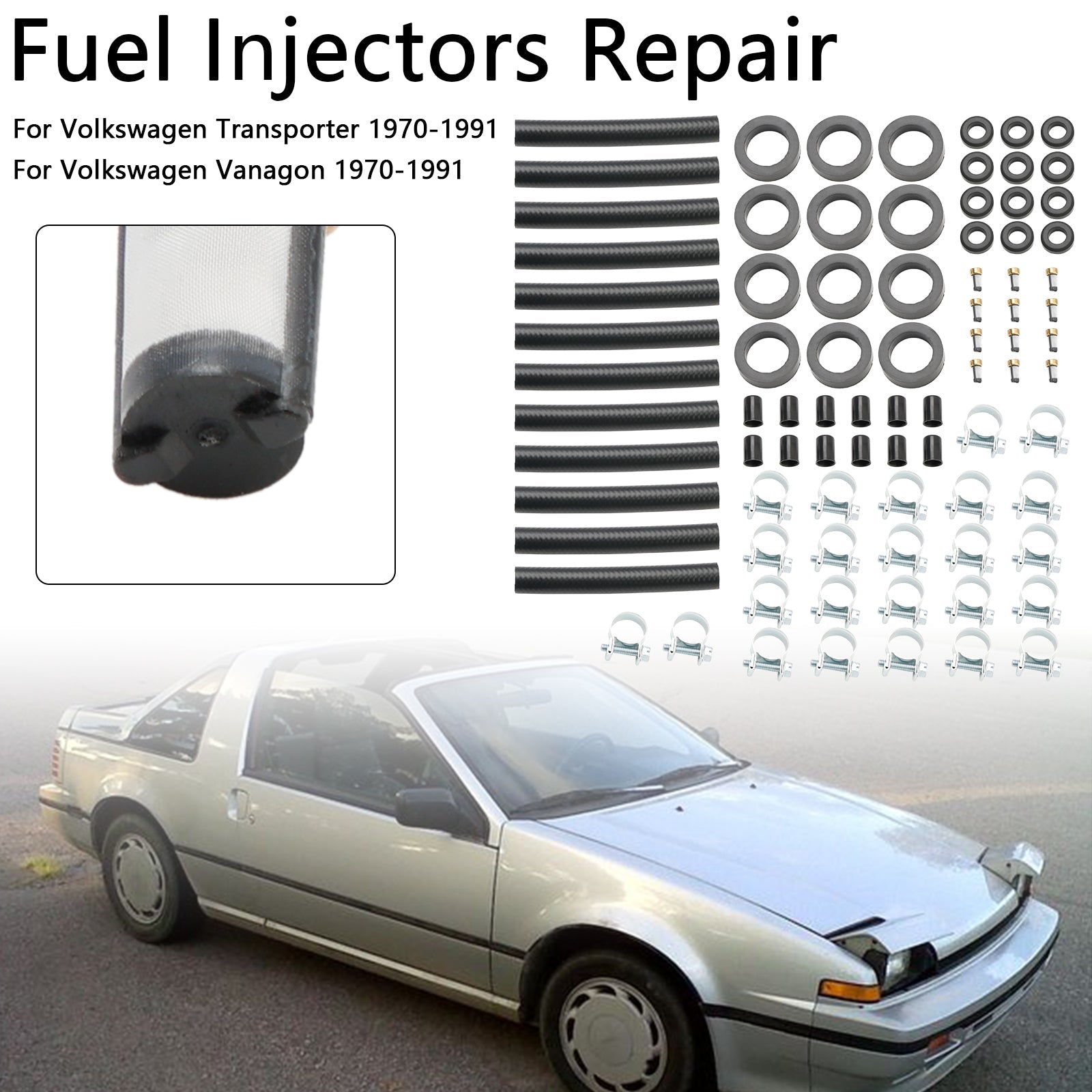 Kit de reparación del inyector de combustible de 12 piezas para Volkswagen Vanagon 1970-1991
