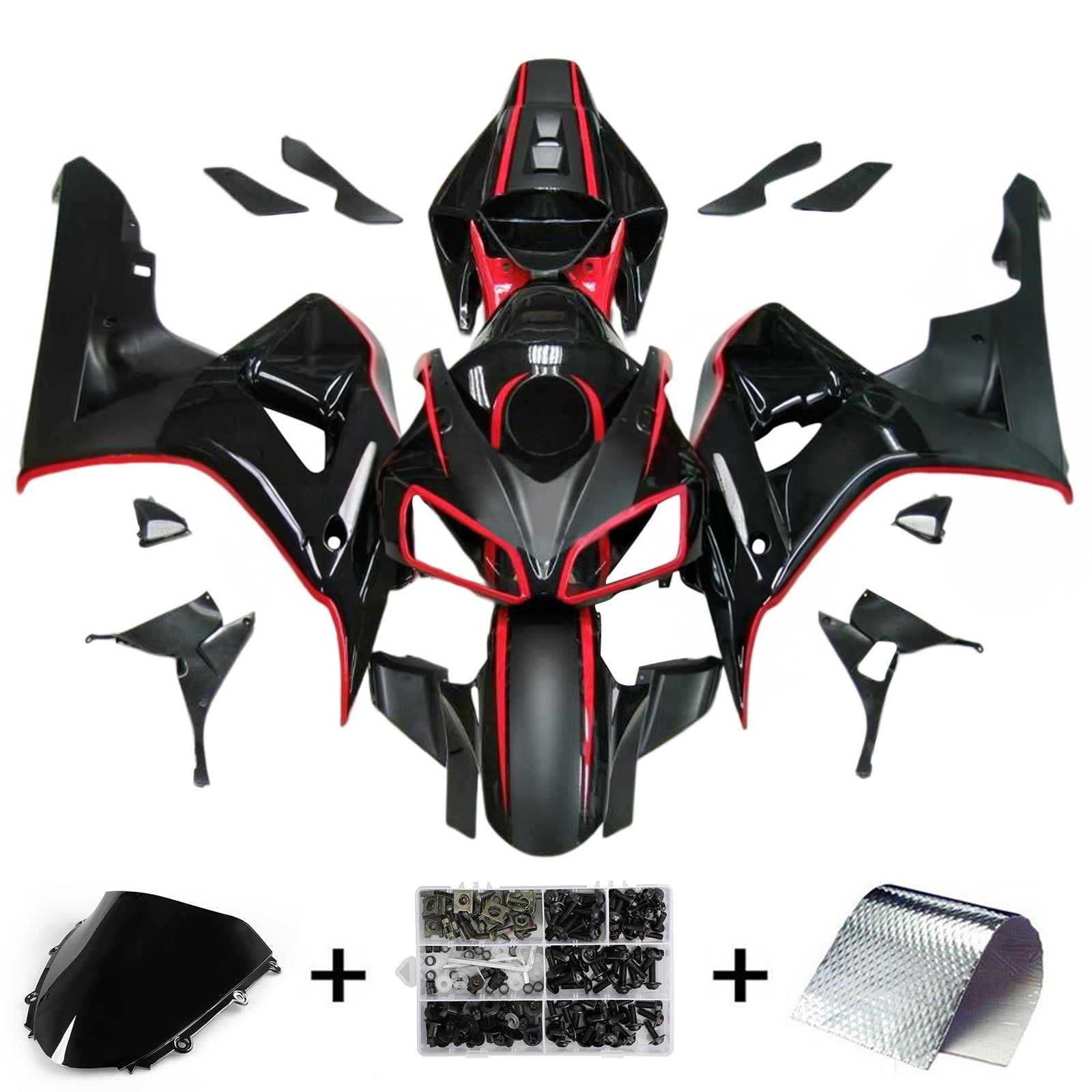 Kit de carénage injecté en plastique ABS pour Honda CBR1000RR 2006-2007