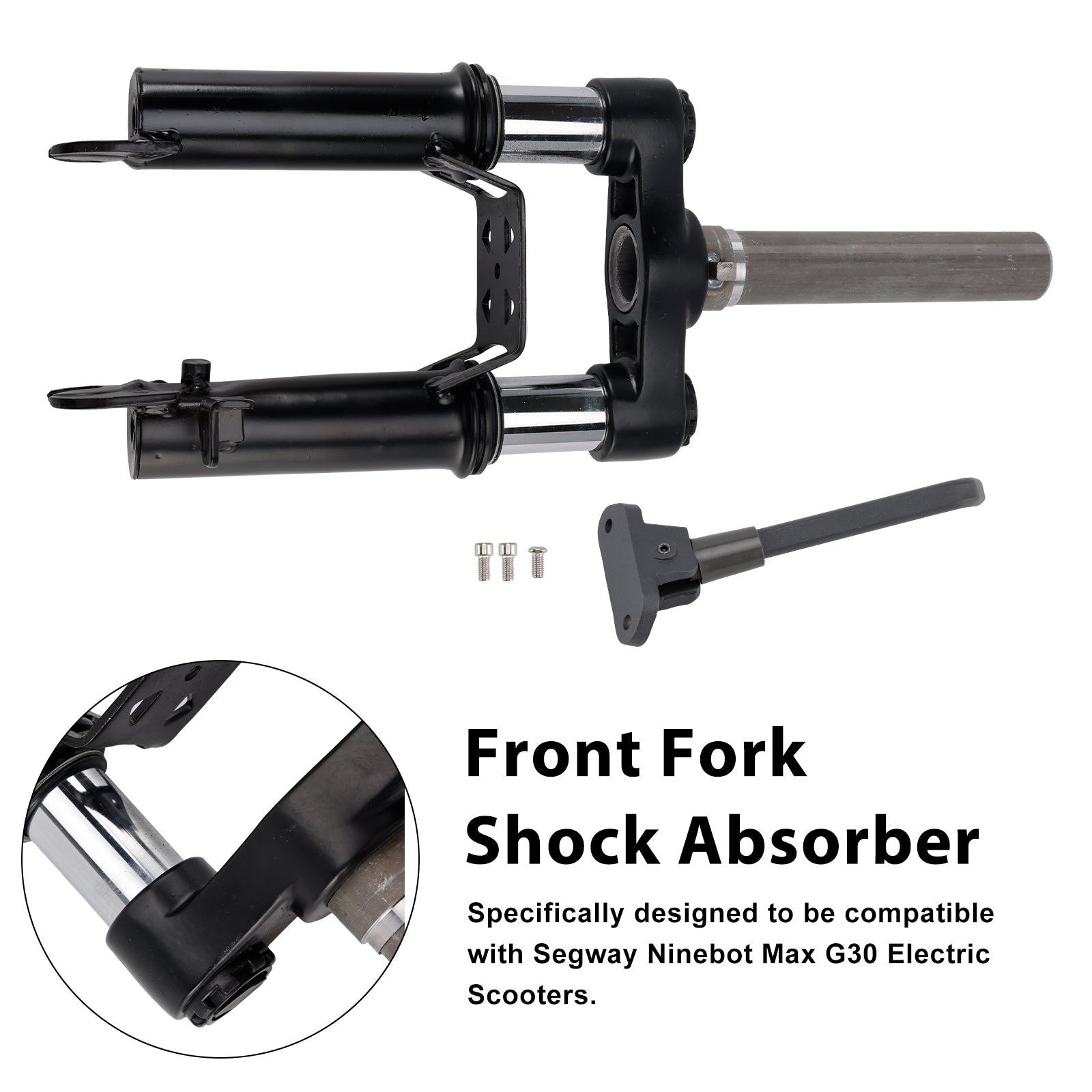 Ammortizzatore a forcella con supporto per piede per scooter Ninebot Max G30