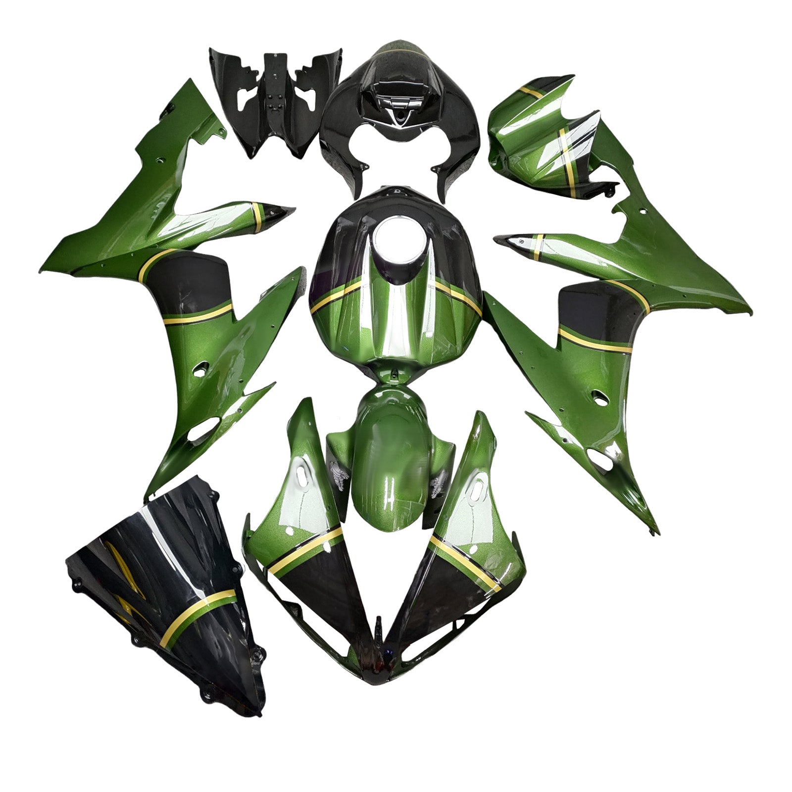 Kit carenatura iniettata in plastica ABS per Yamaha YZFR1 YZF-R1 2004-2006