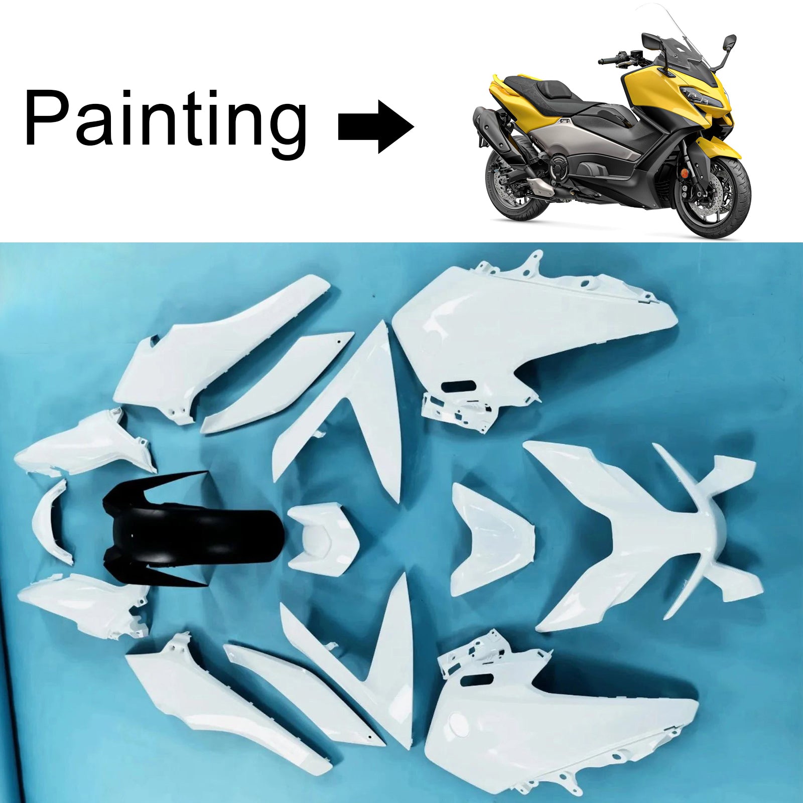 Kit de carénage injecté en plastique pour Yamaha TMAX560 2022-2024