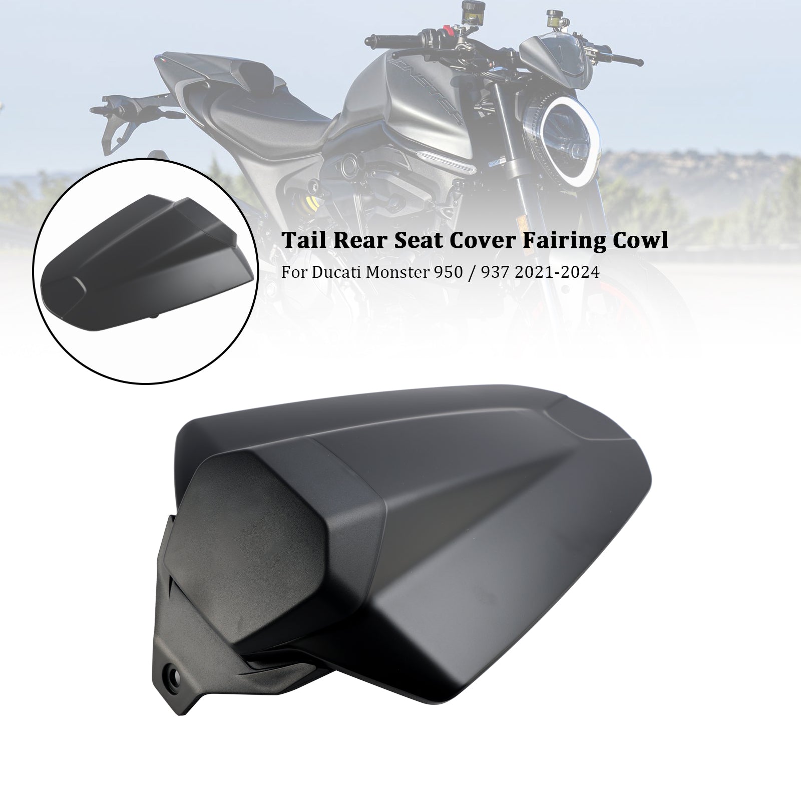 Capot de carénage de couvercle de siège arrière pour Ducati Monster 950 937 2021-2024