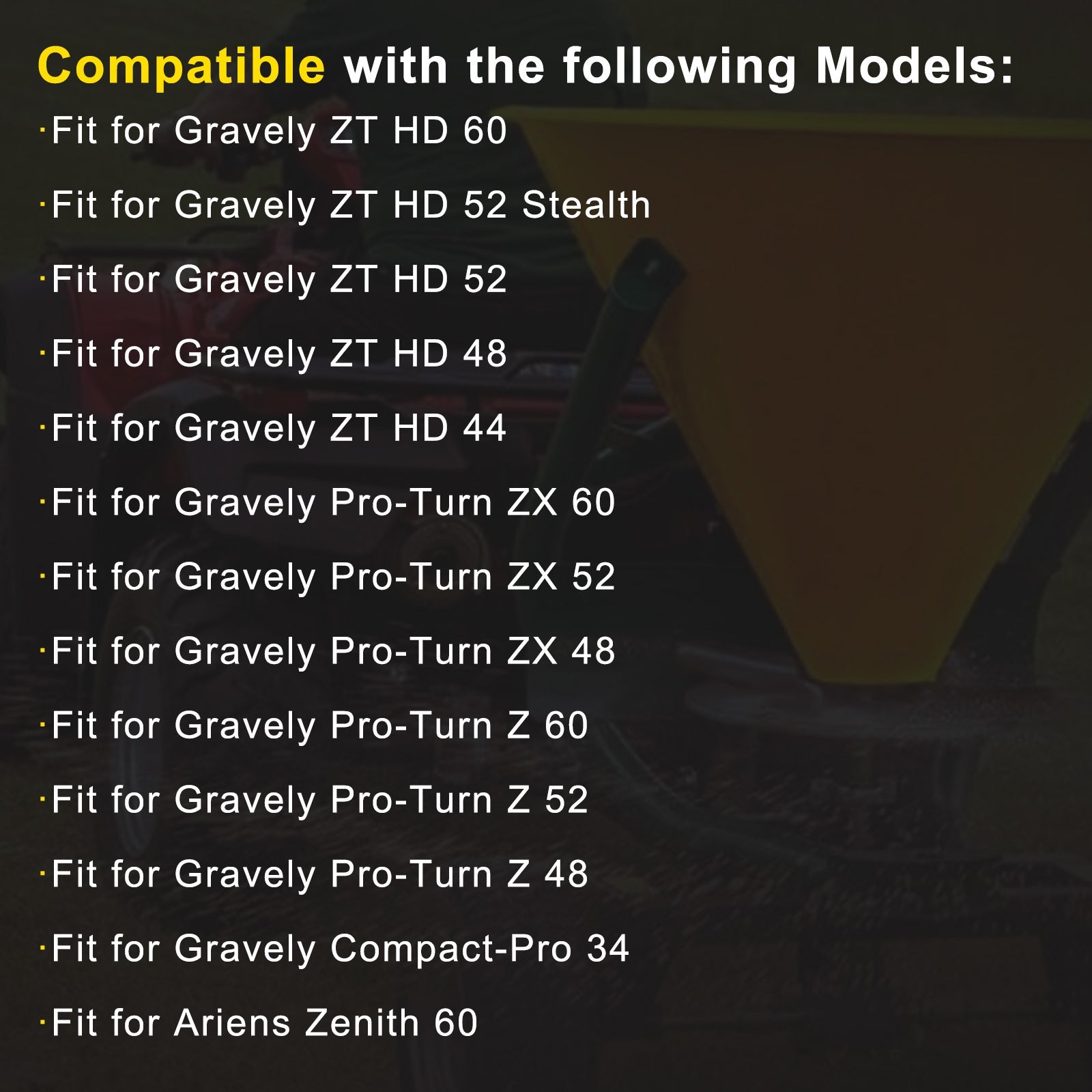 Kit attacco per rimorchio rasaerba Gravely Ariens48 52 60Zero (codice 79108500)