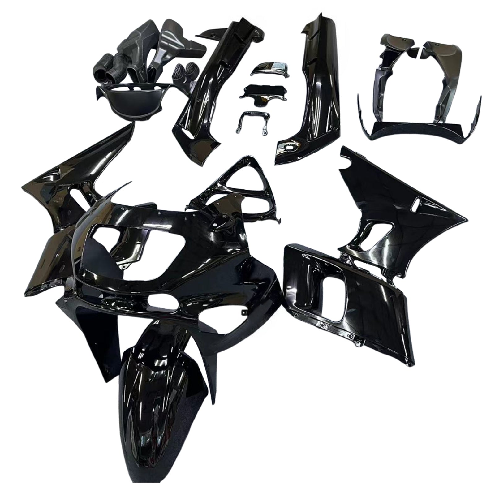 Kit de carénage en plastique ABS injecté compatible avec Kawasaki ZZR400 1993-2007 ZZR600 1998-2003