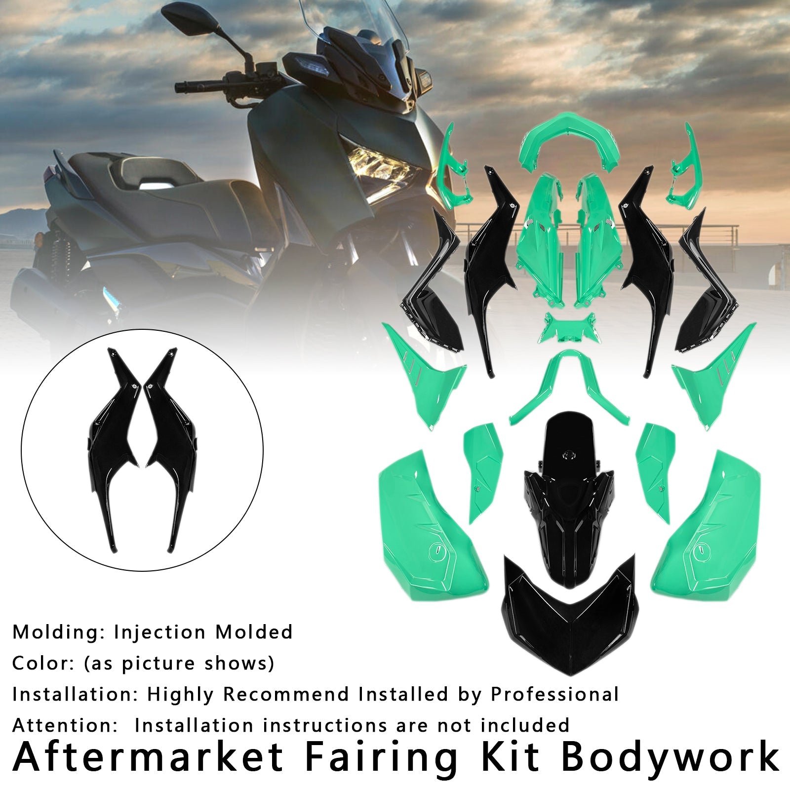 Kitting and Bodywork Kit inyectado para Yamaha X-Max 300 XMAX 2023-2024