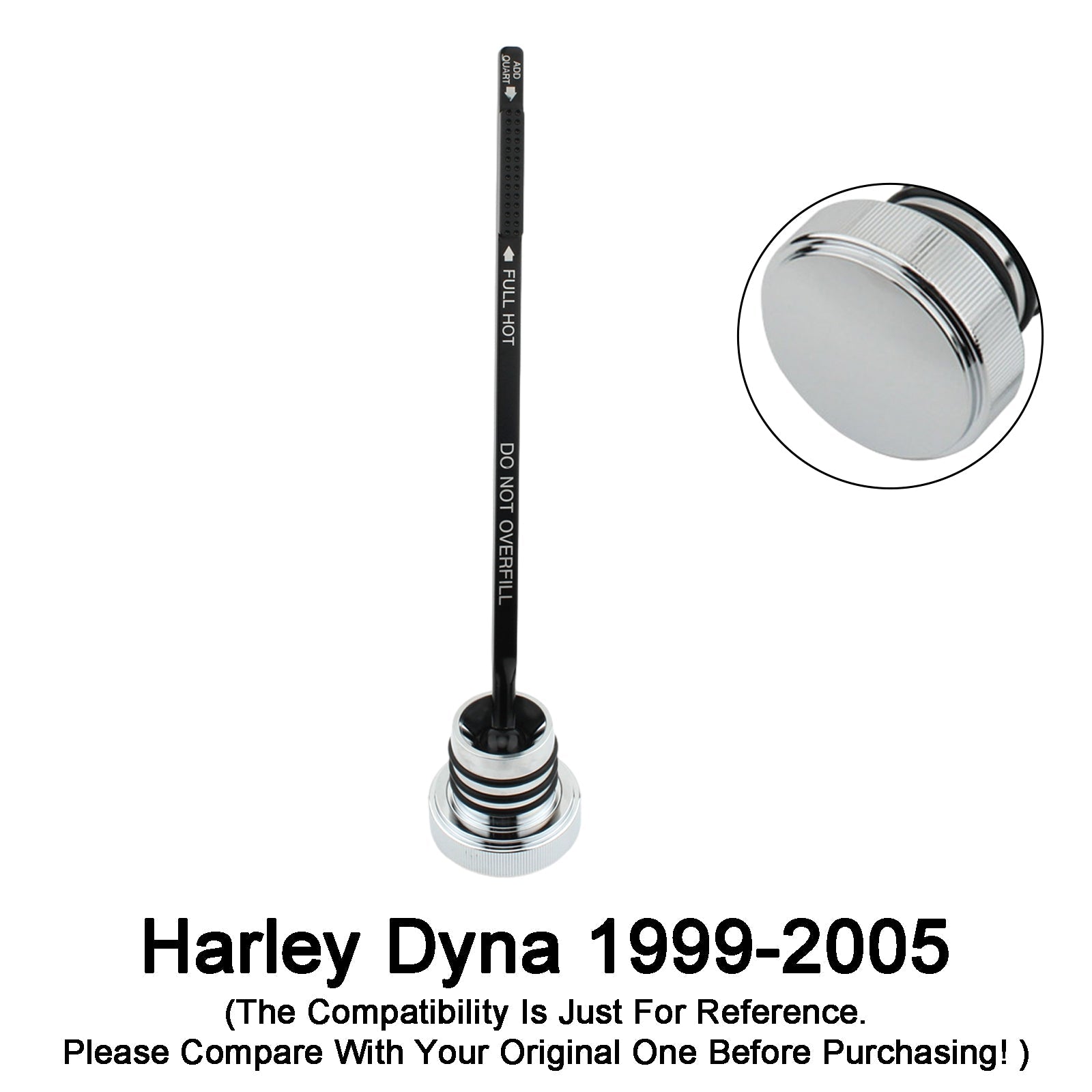 Tapa del tanque de medidor de aceite, 0710 Stopper-0150 para súper glidio FXDX FXDL DYNA 99-05