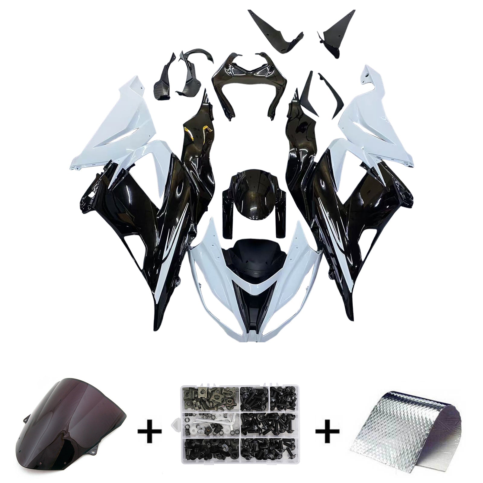 Kit de carénage injecté en plastique ABS pour Kawasaki ZX6R 636 2013-2018
