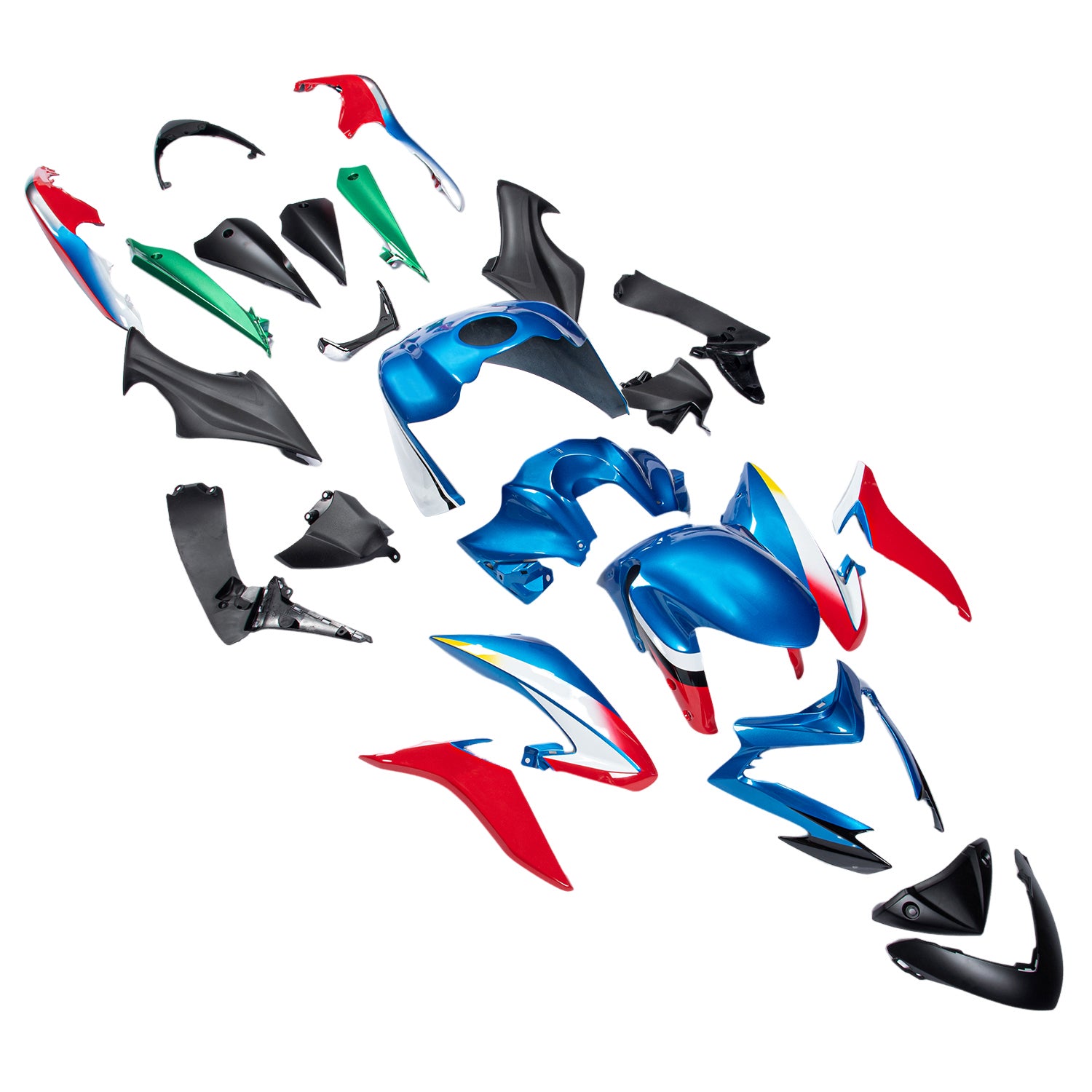 Plastični komplet za telo za telo, ki je injiciran za Suzuki GSX-S 1000 2015-2020 14#