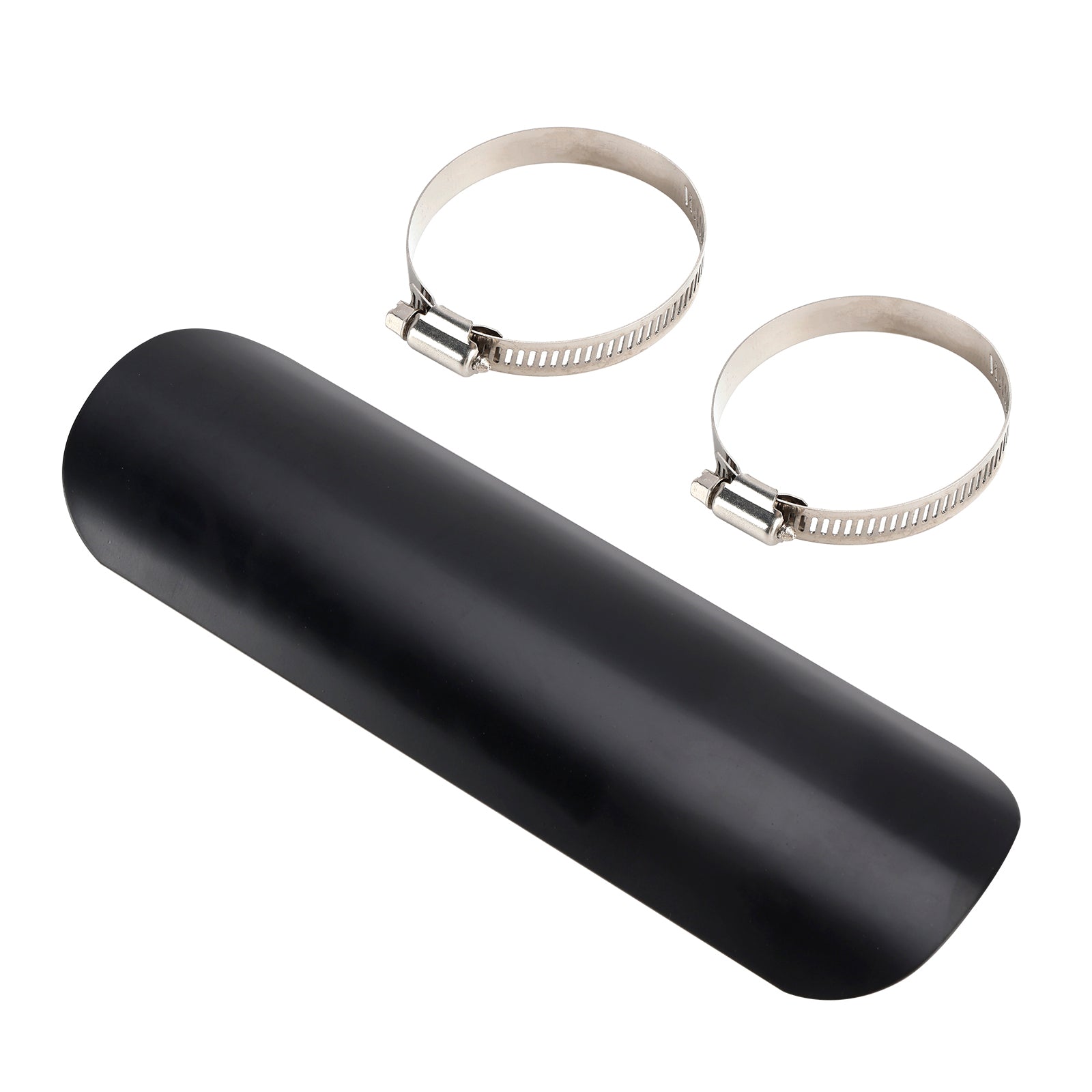 Copertura deflettore calore per marmitta&Scarico in acciaio cromato per moto e scooter, nero