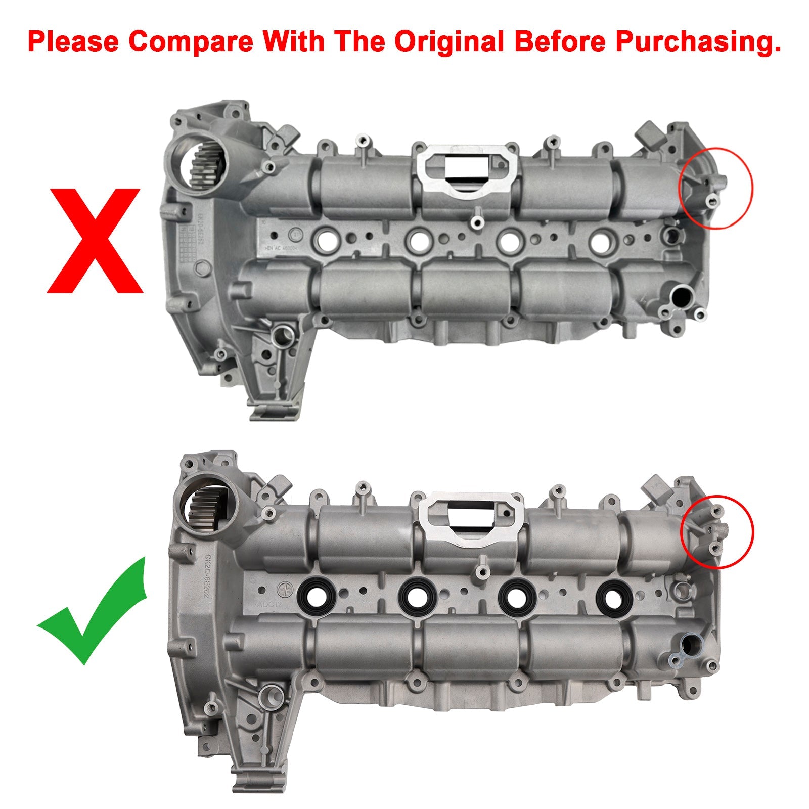 Support de carter d'arbre à cames et kit d'arbre à cames pour Ford S-Max 2.0 EcoBlue (à partir de 2018) - Référence : 16-2648544 2325380