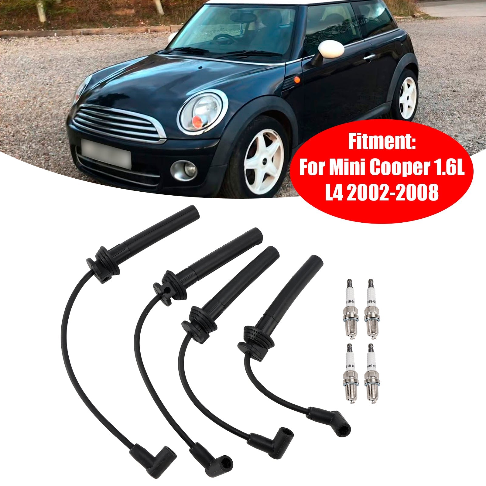 Komplet 4 kablov za svečke 54058 za Mini Cooper S 2002-2008 - L4 1.6L