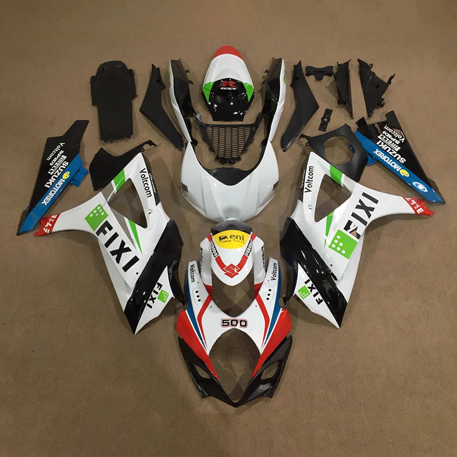 Kit de carénage injecté en plastique ABS pour Suzuki GSXR1000 2007-2008 K7