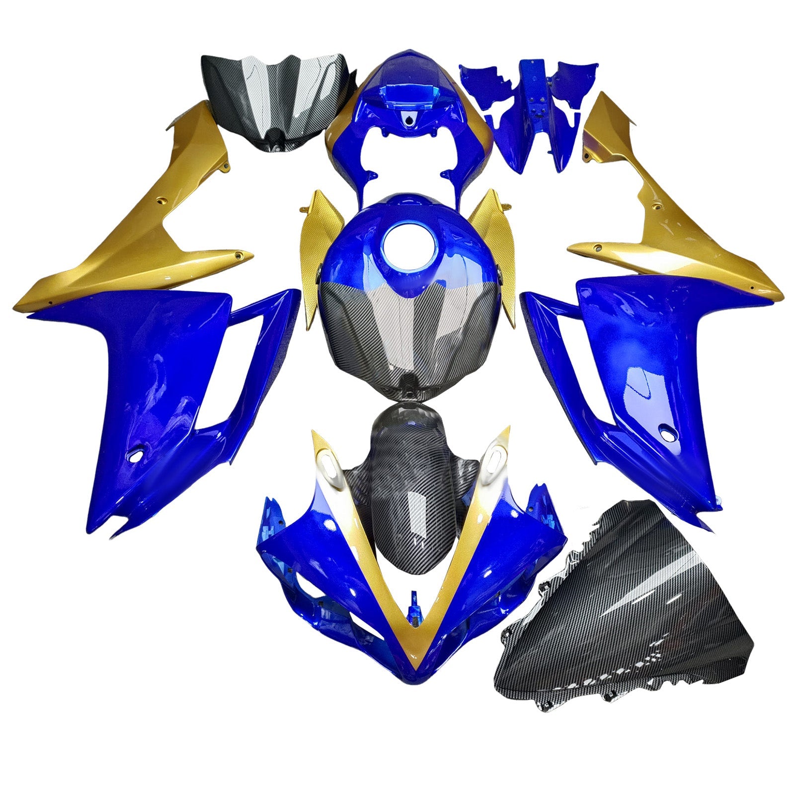 Kit carenatura iniettata in plastica ABS per Yamaha YZFR1 YZF-R1 2007-2008