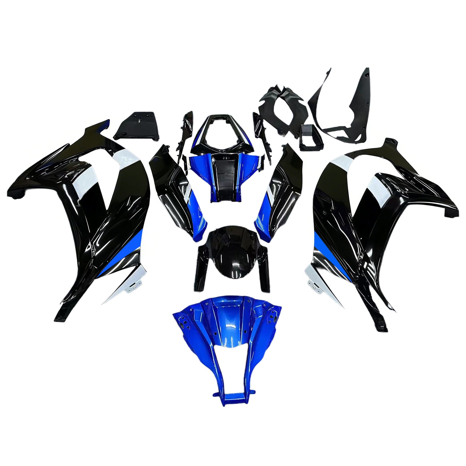Kit de carénage injecté en plastique ABS pour Kawasaki ZX10R 2011-2015