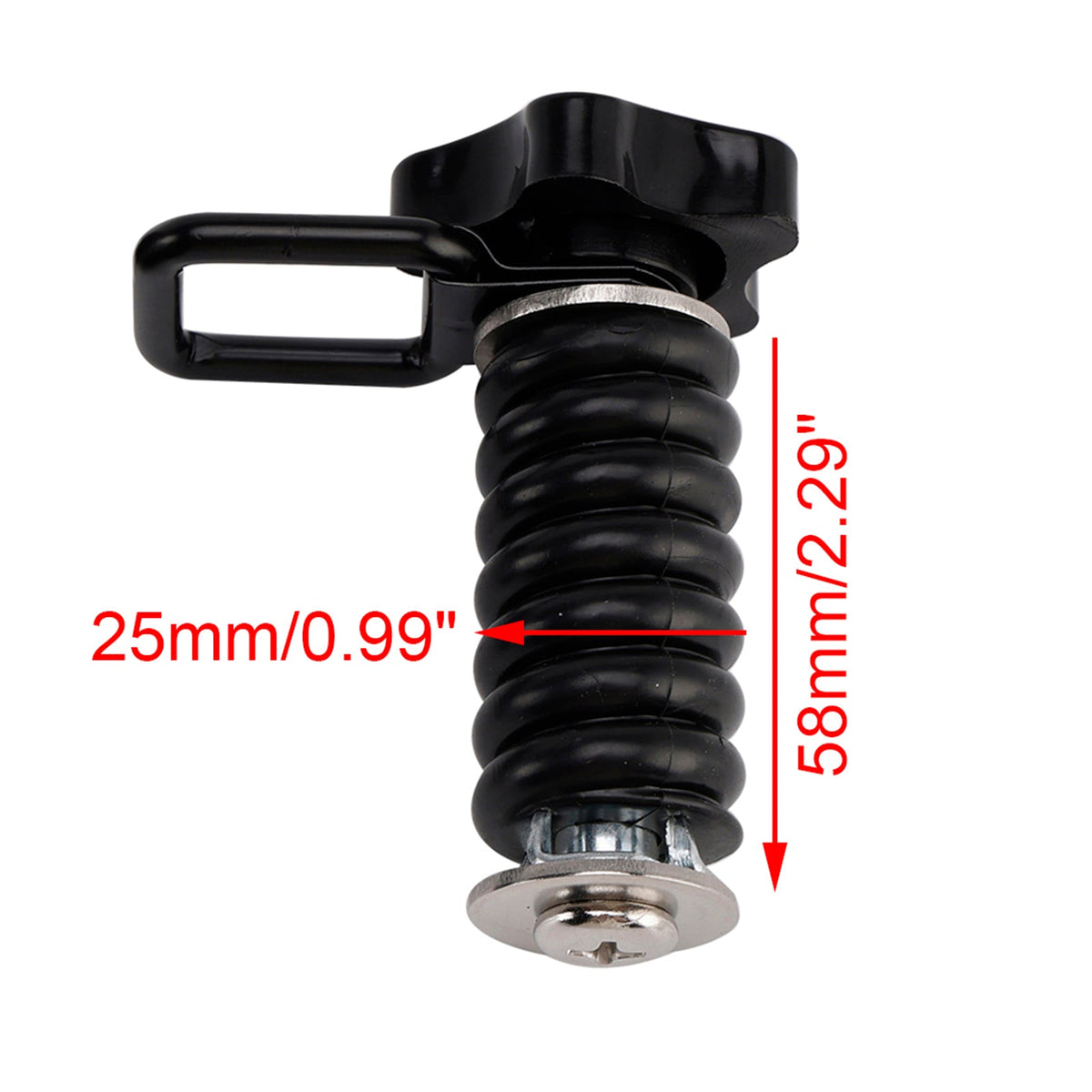 Lot de 6 anneaux d'ancrage flexibles de 2,5 cm (1 pouce) pour Polaris RZR Sportsman Ace 2013-2025