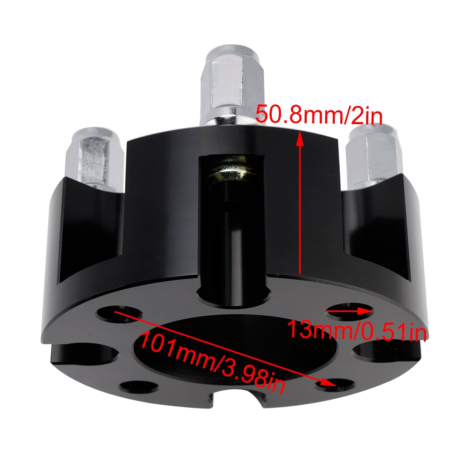 Kit d'entretoises de roue de 2 pouces pour voiturettes de golf Yamaha, Club Car et Ezgo, avec écrous de roue noirs