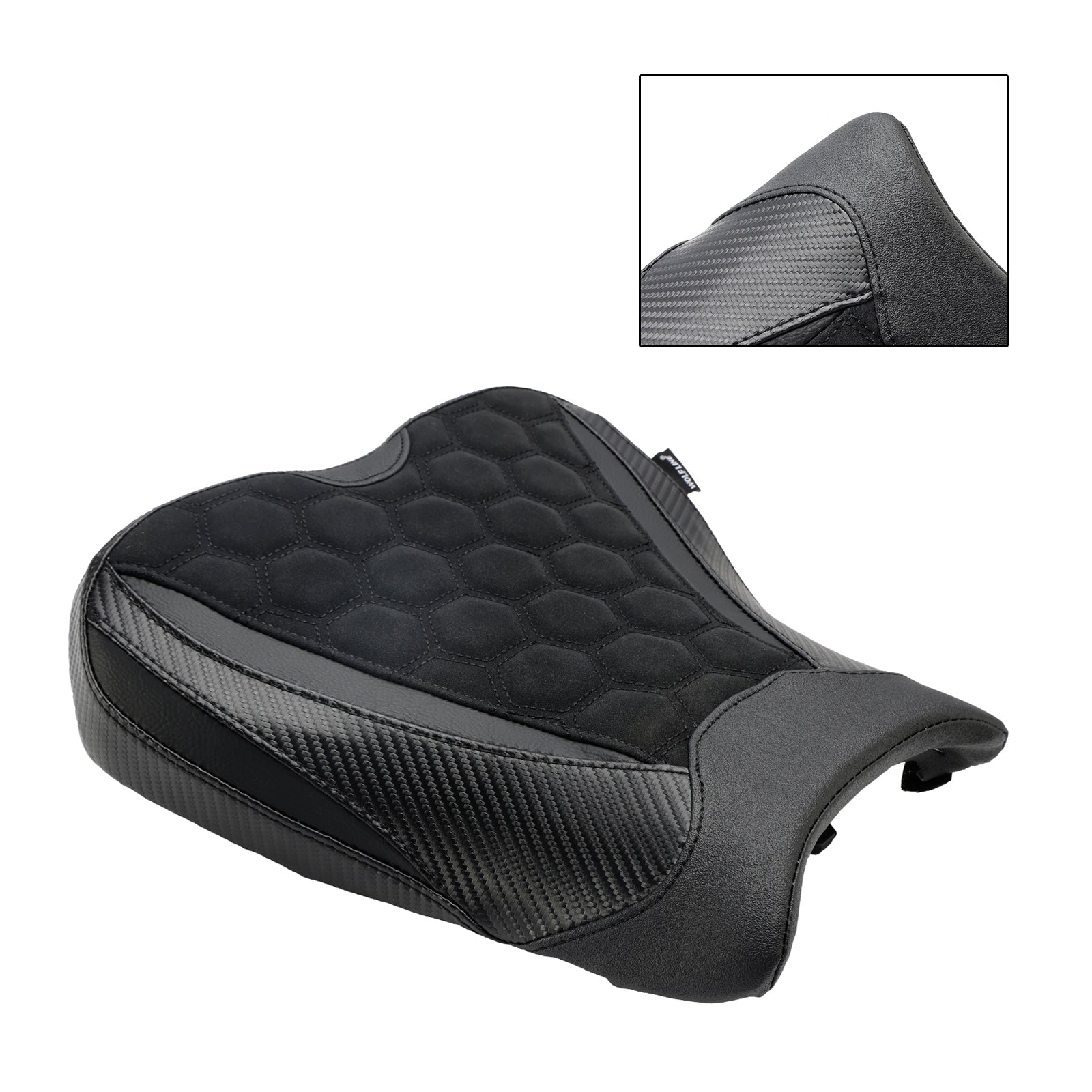 Cuscino del quartier generale davanti al raider in poliuretano nero per Kawasaki Ninja ZX-4R ZX-4RR 2023