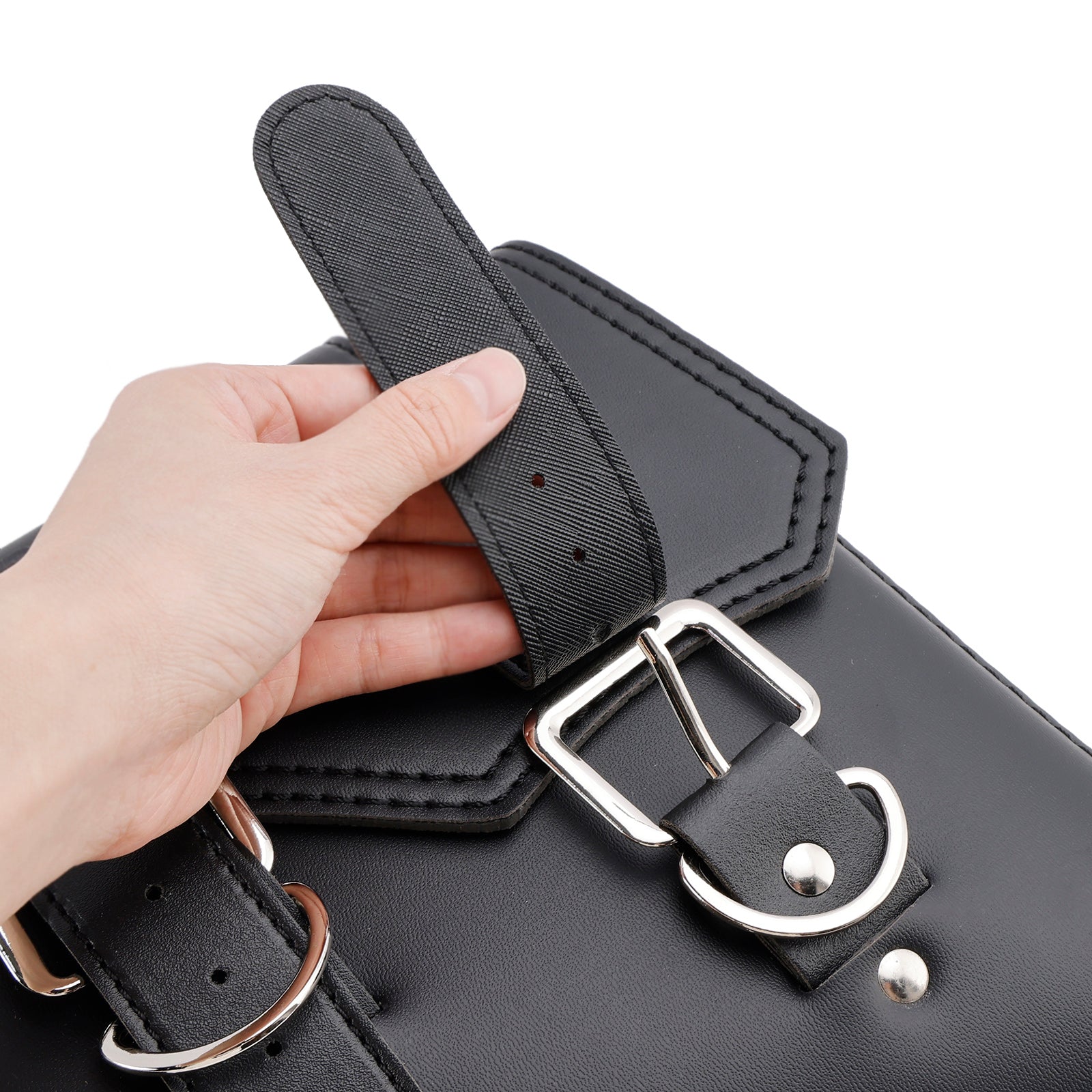 Črna stranska sedla vrečka 21 l za motocikel